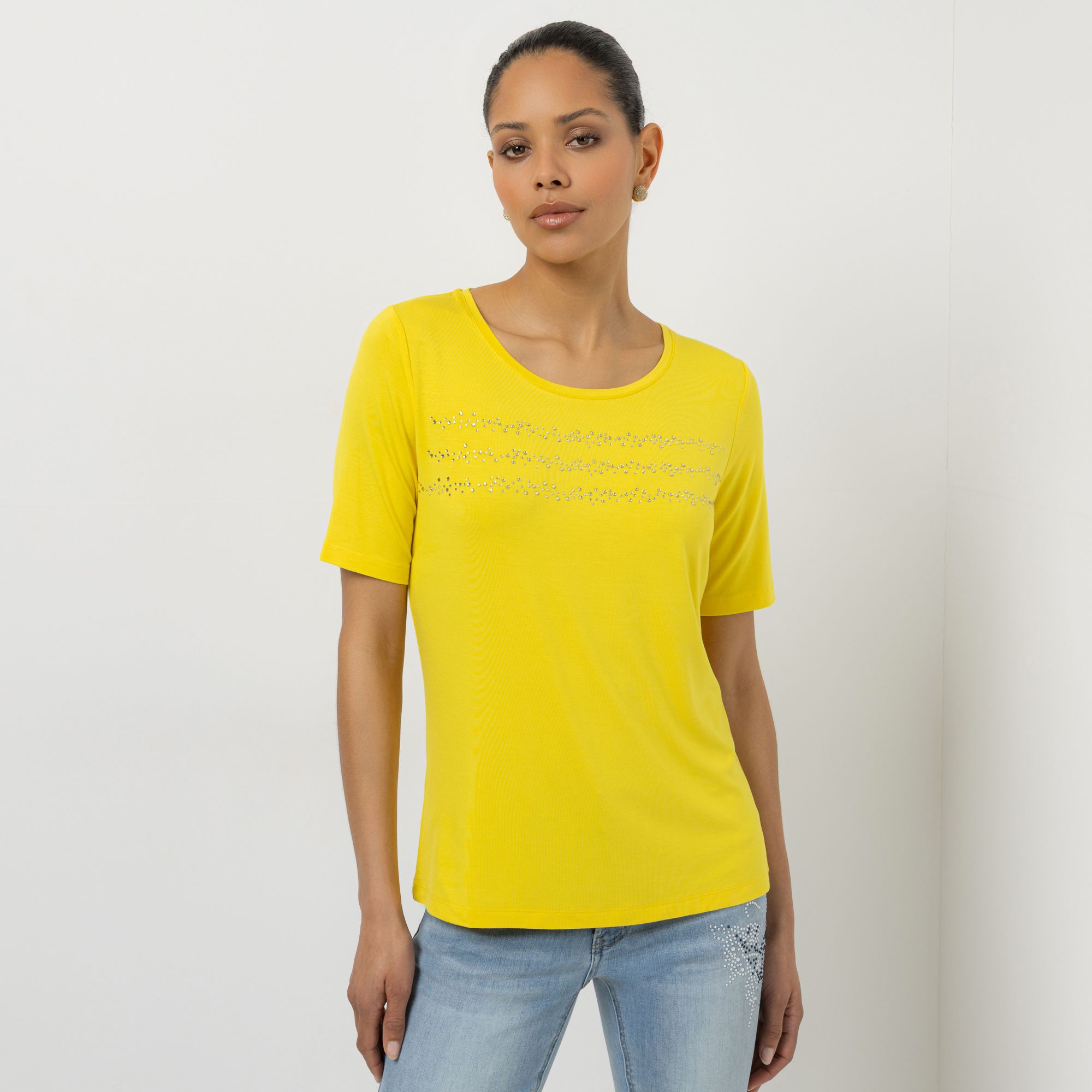 STEFFEN SCHRAUT Shirt, 1/2-Arm Rundhalsausschnitt mit ECOVERO Viskose figurumspielend