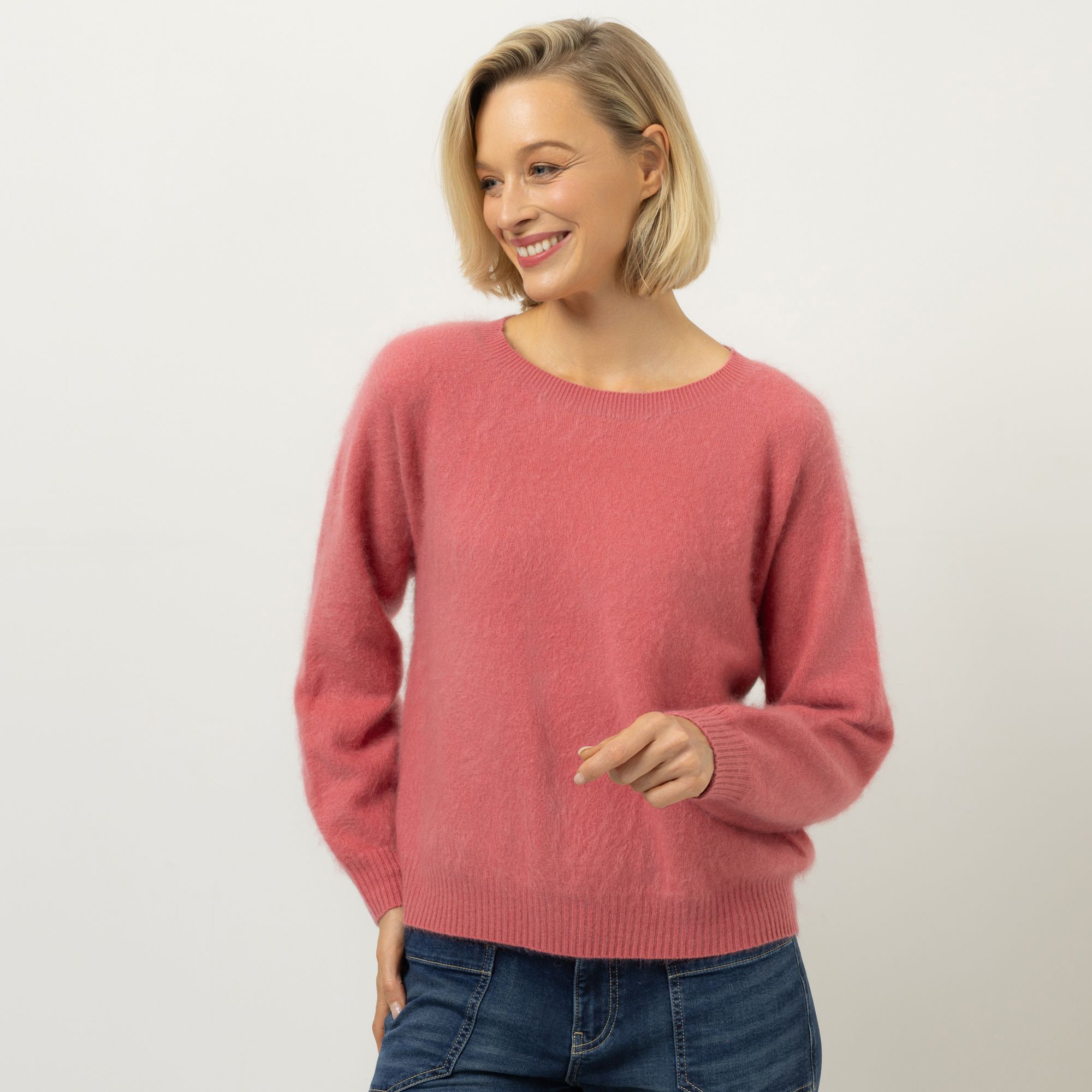 ANNA VON GRIESHEIM Pullover, langarm Merino/ Kaschmir gebrushed figurumspielend