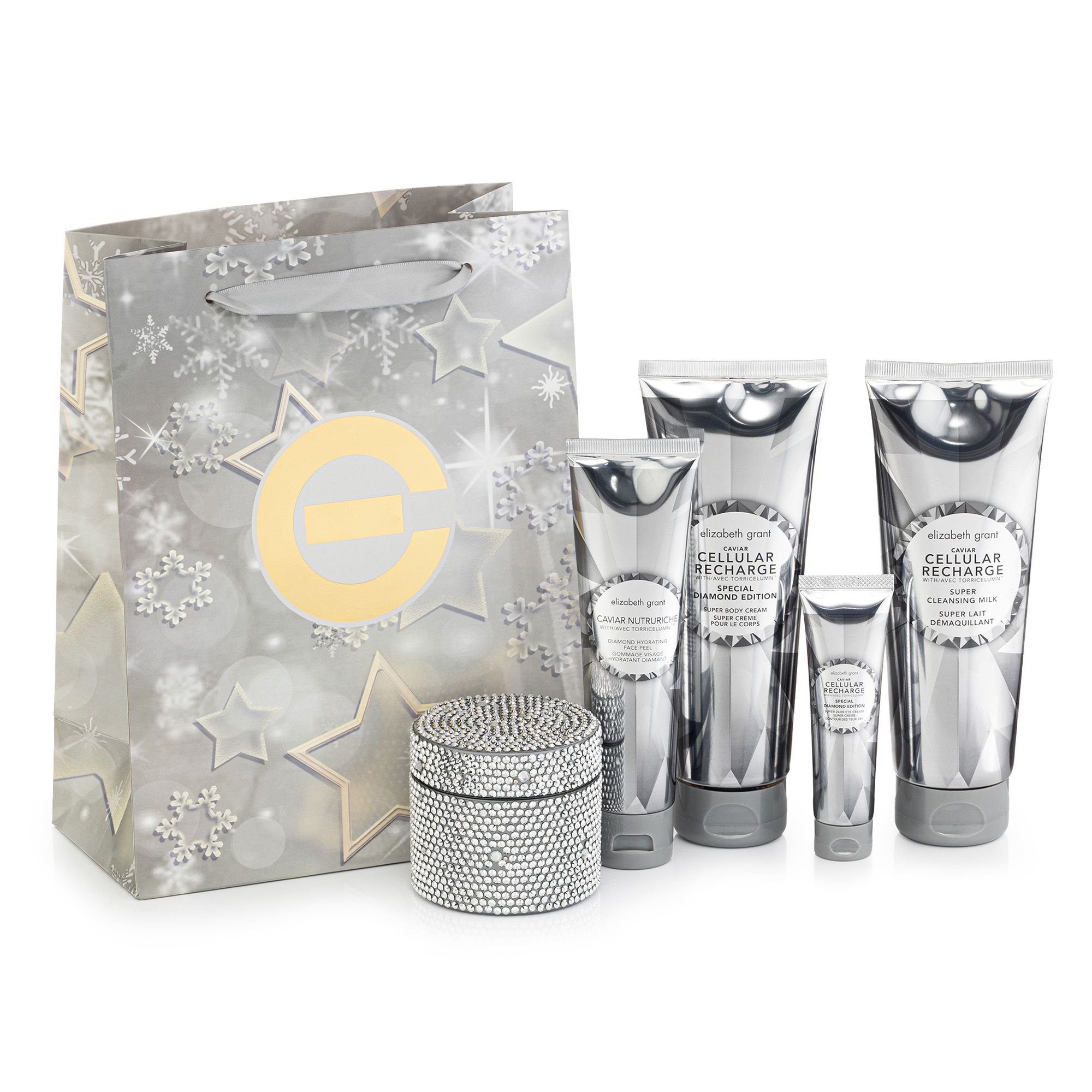 ELIZABETH GRANT Caviar Diamonds Holiday Set 5tlg. mit Geschenktasche