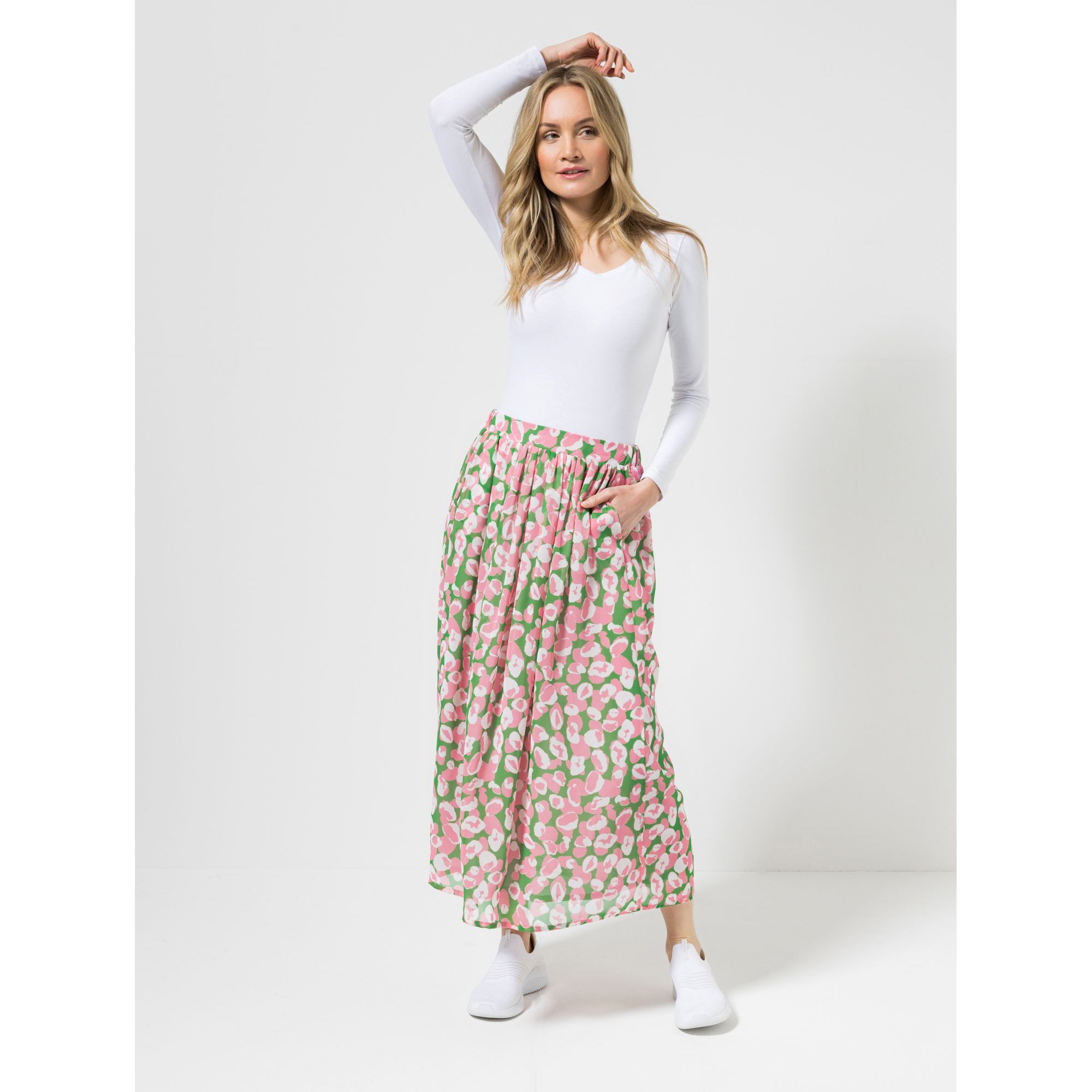 SOULS BY EYWASOULS® Maxi-Rock, bedruckt weite Form knöchellang