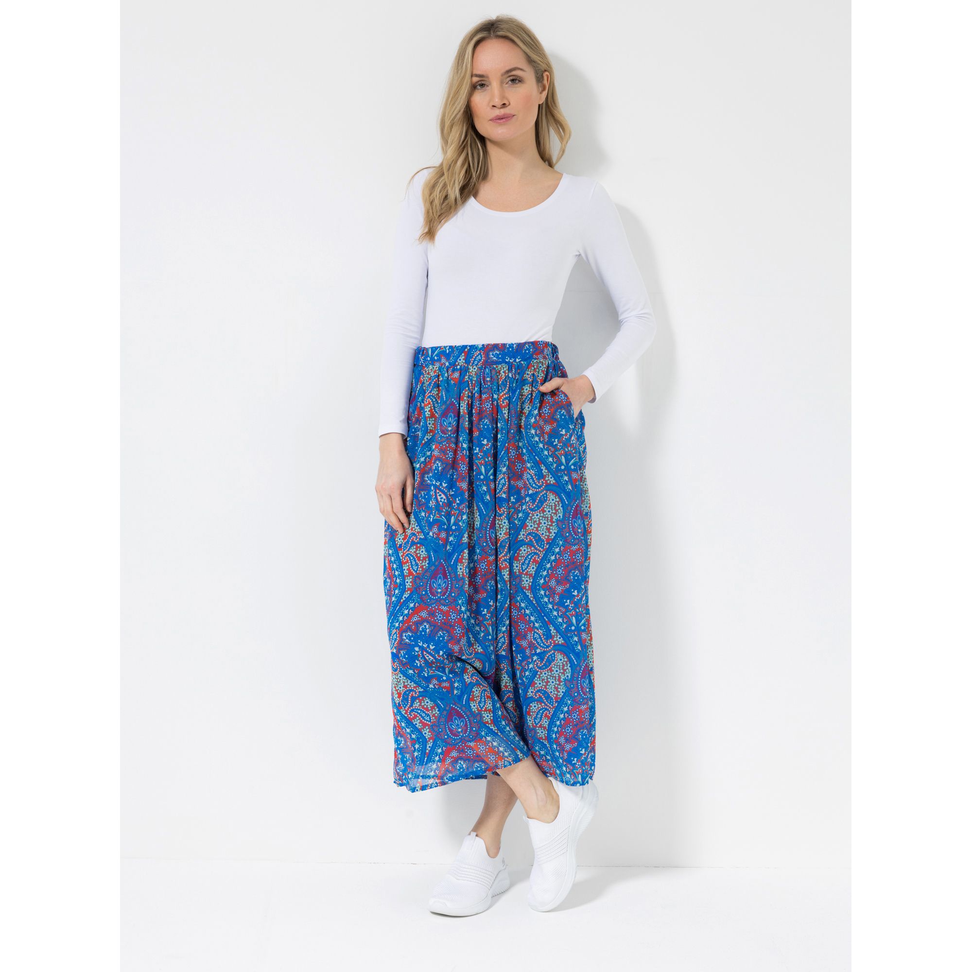 SOULS BY EYWASOULS® Maxi-Rock, bedruckt weite Form knöchellang