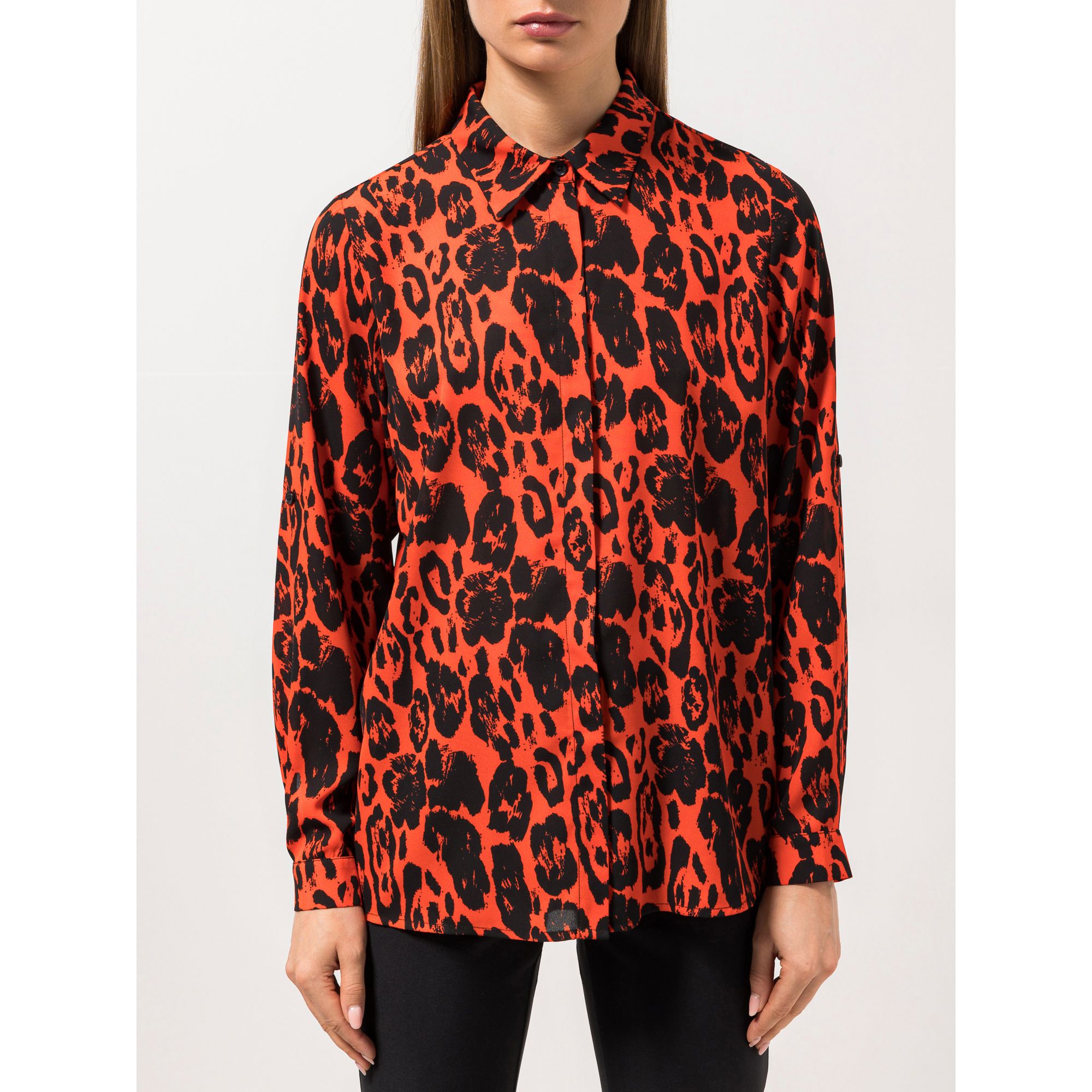 STEFFEN SCHRAUT Bluse Bali Blusenkragen verdeckte Knopfleiste leger weit