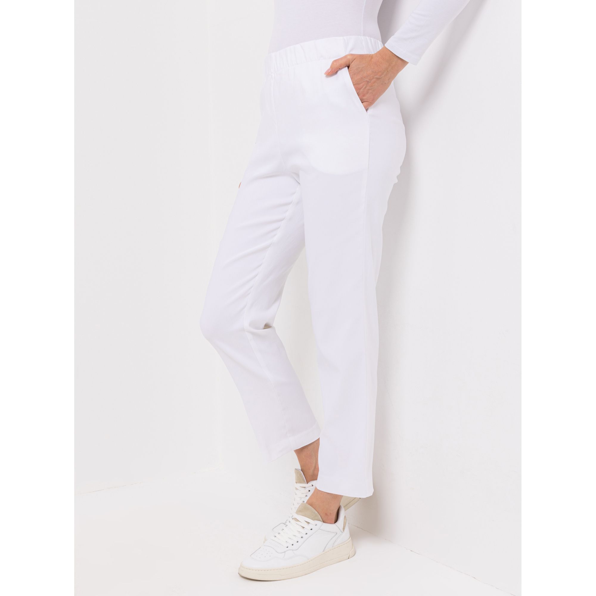 KIM & CO. Hose, 7/8-Länge Stretch Bengalin 2 Eingrifftaschen schmales Bein