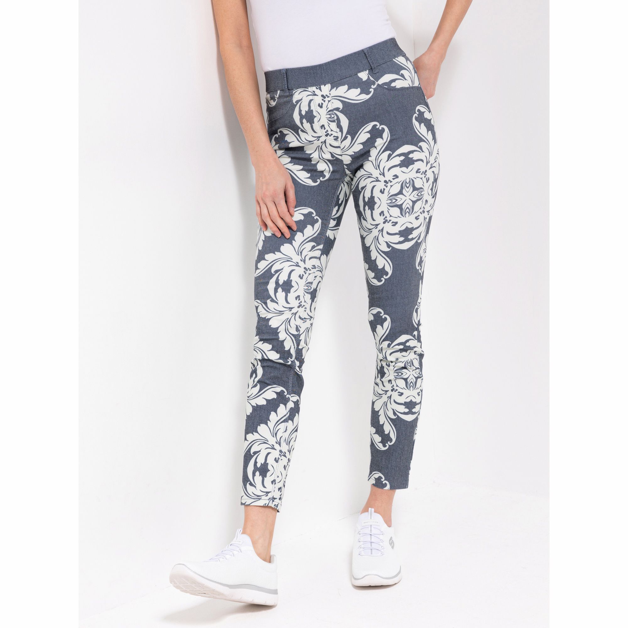 ANNI FOR FRIENDS Jeggings Antonia knöchellang Rundumdehnbund sehr schmales Bein