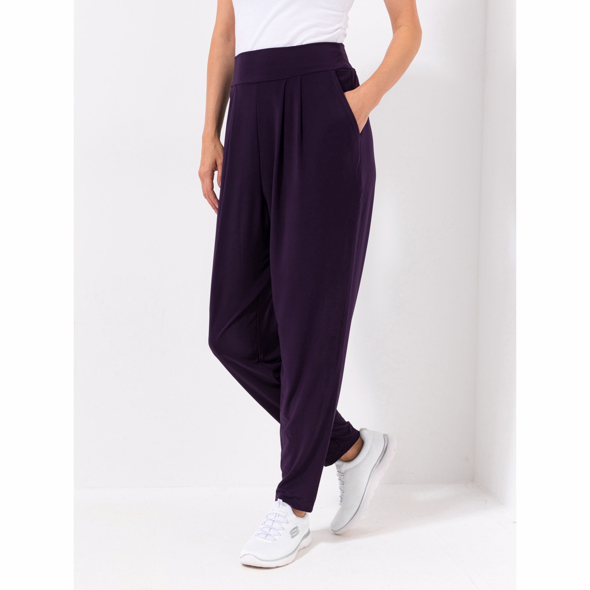 KIM & CO. Hose, 1/1-Länge Deluxe Brazil Knit 2 Eingrifftaschen konischer Beinverlauf