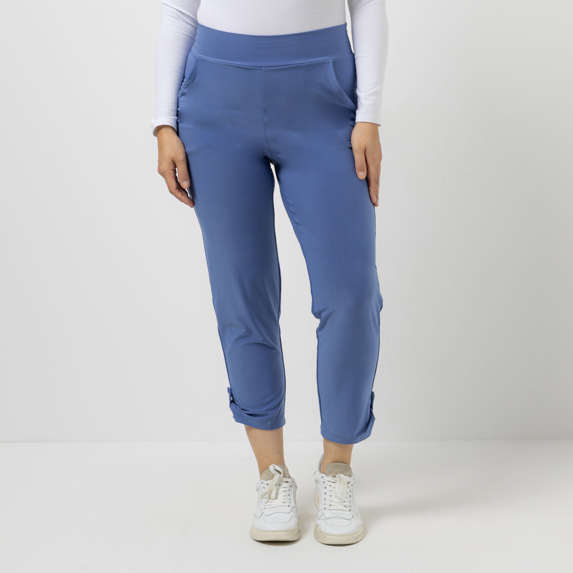 KIM & CO. Hose, knöchellang Deluxe Brazil Knit 2 Eingrifftaschen konischer Beinverlauf