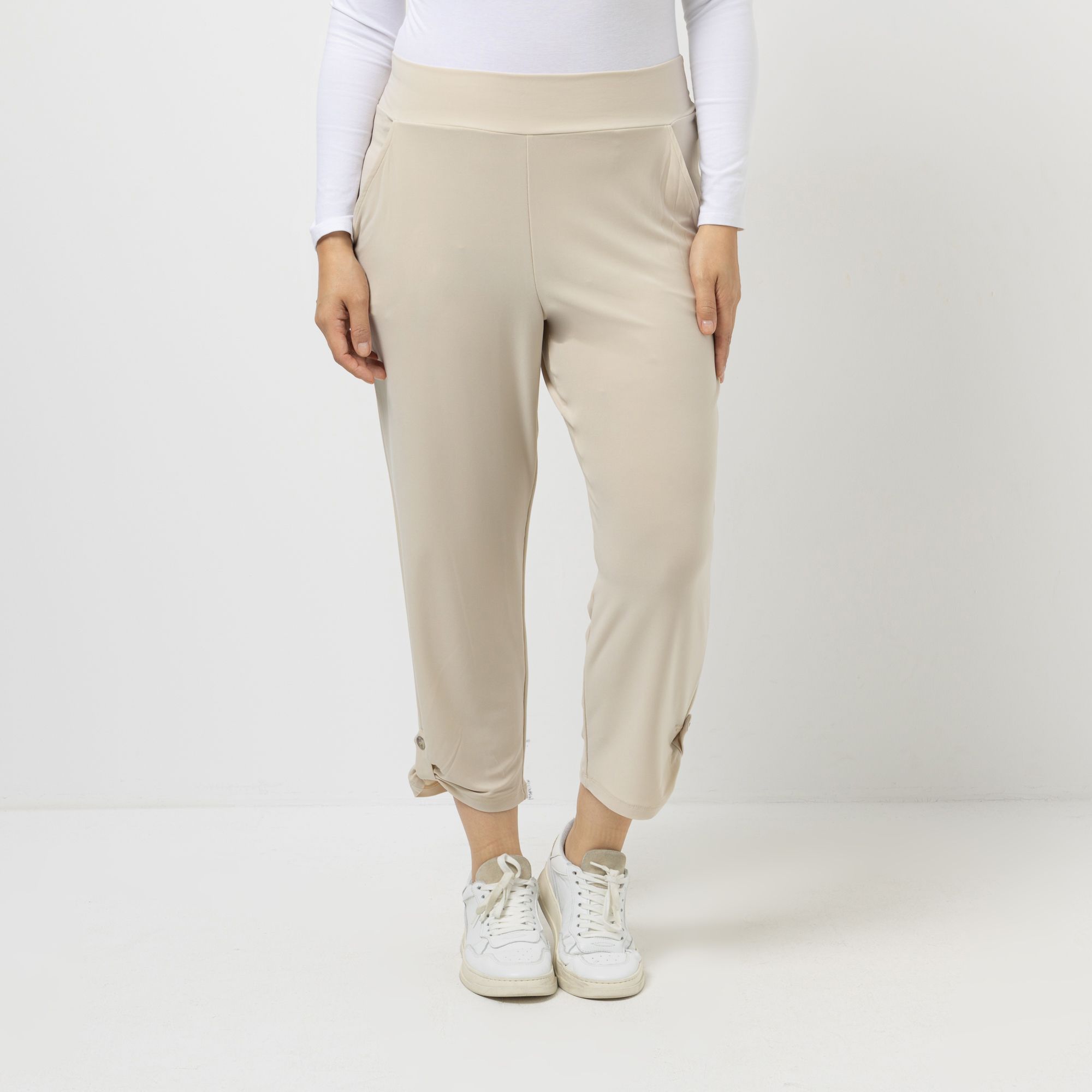 KIM & CO. Hose, knöchellang Deluxe Brazil Knit 2 Eingrifftaschen konischer Beinverlauf