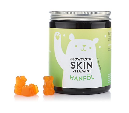 BEARS WITH BENEFITS Glow-Tastic Skin Vitamins mit Hanföl 60 Stück
