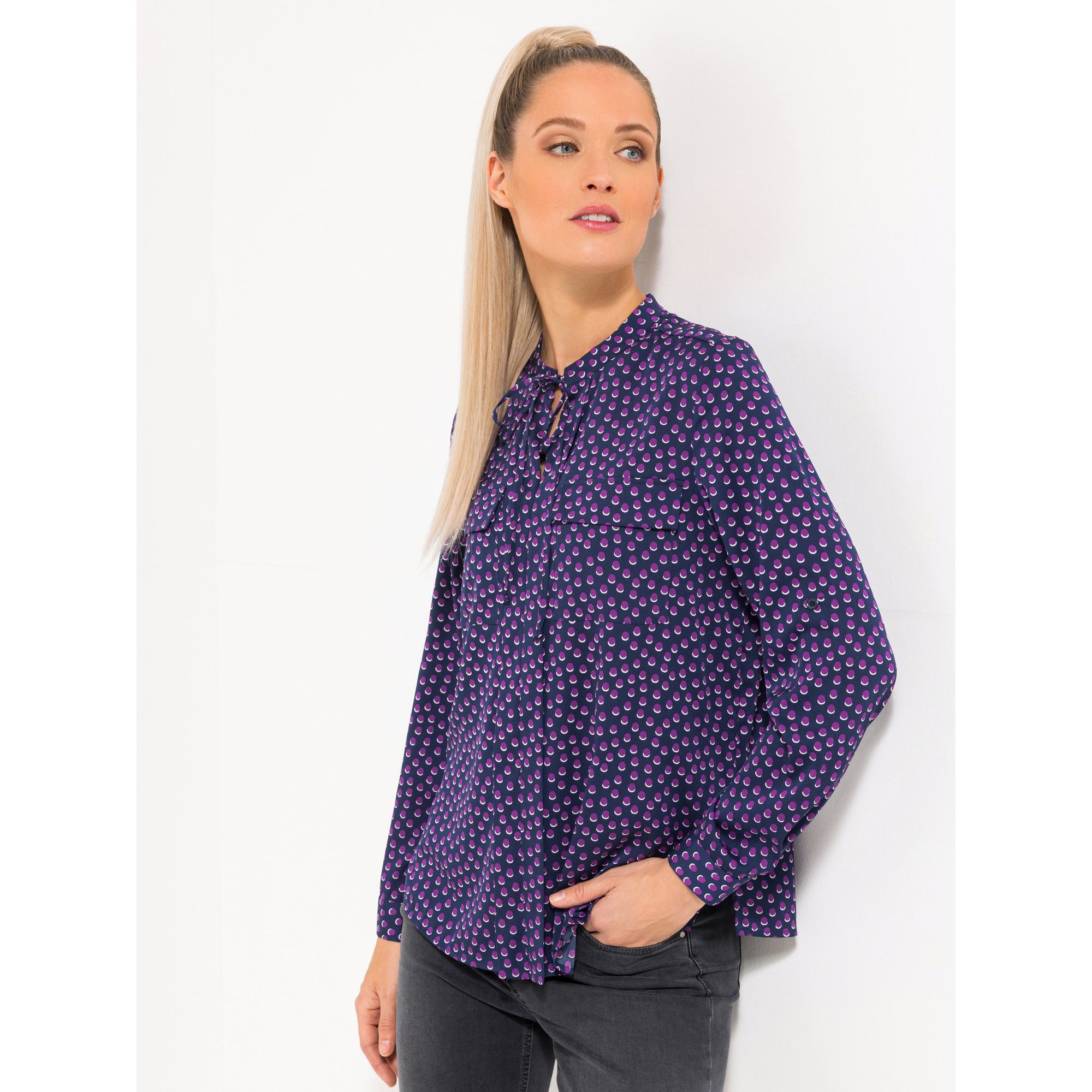 STEFFEN SCHRAUT Bluse, Nizza 1/1-Arm Ärmelriegel figurumspielend