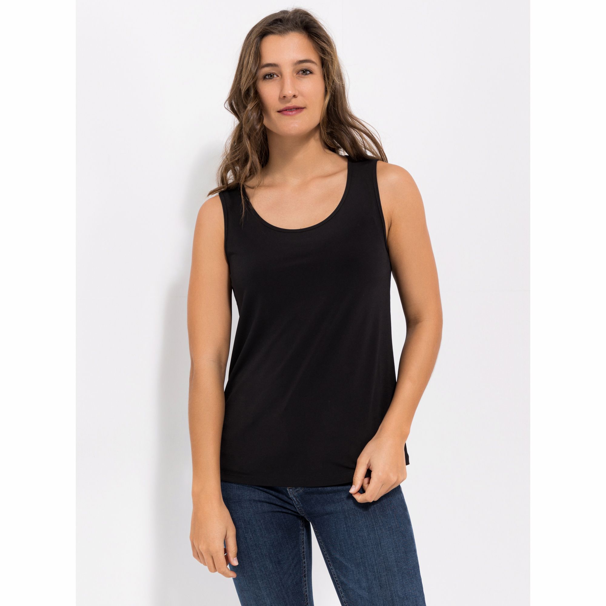 KIM & CO. Basic-Top Brazil Knit Jersey Rundhalsausschnitt figurumspielend