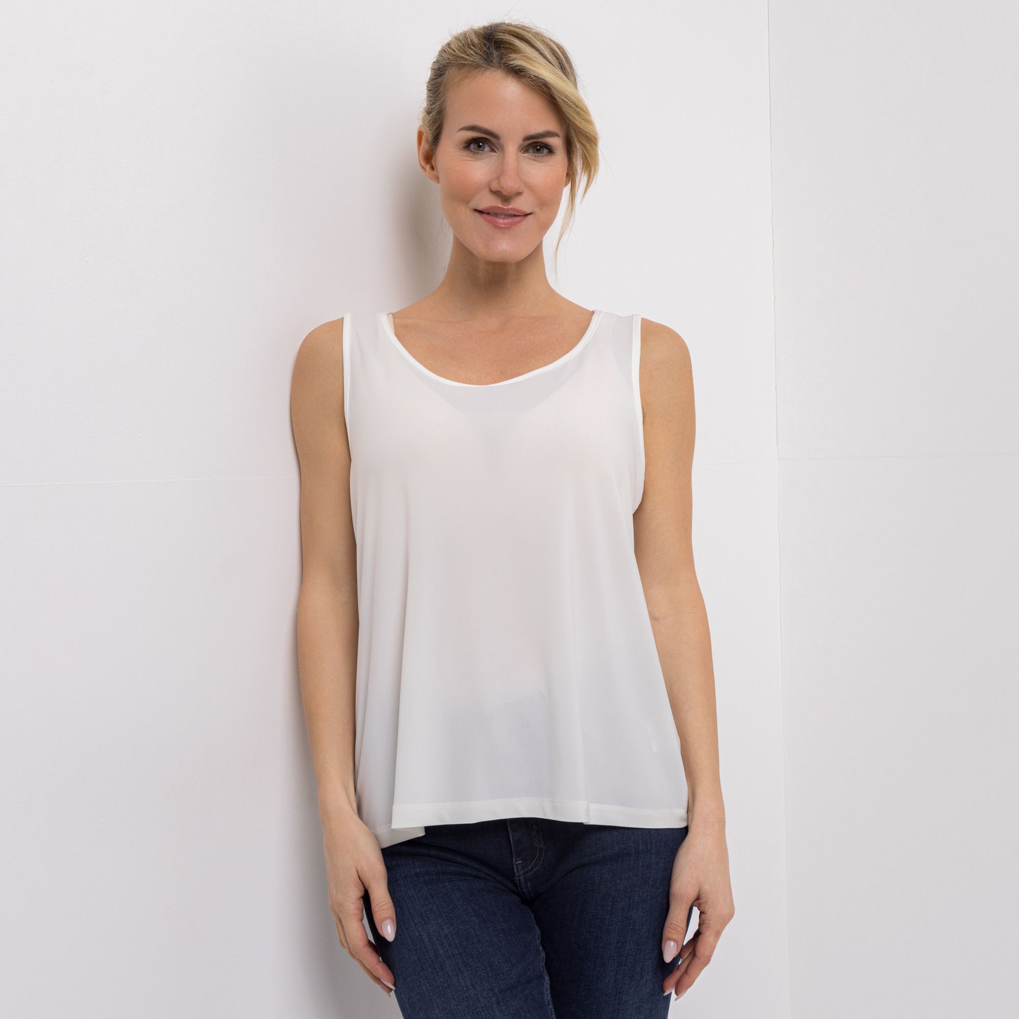 KIM & CO. Basic-Top Brazil Knit Jersey Rundhalsausschnitt figurumspielend