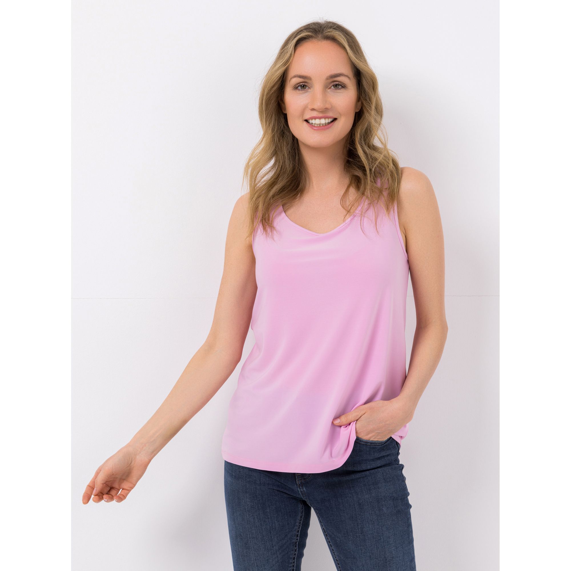 KIM & CO. Basic-Top Brazil Knit Jersey Rundhalsausschnitt figurumspielend