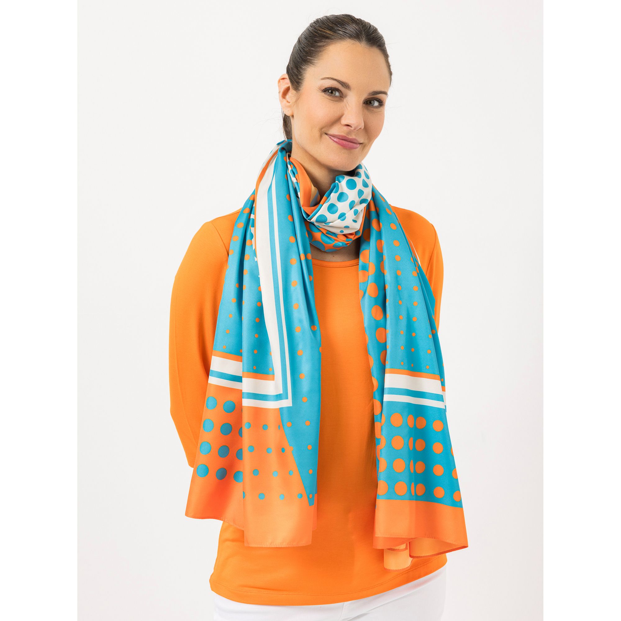 STEFFEN SCHRAUT Schal Caracas Twill-Stoff Allover-Druck ca.190x90 cm