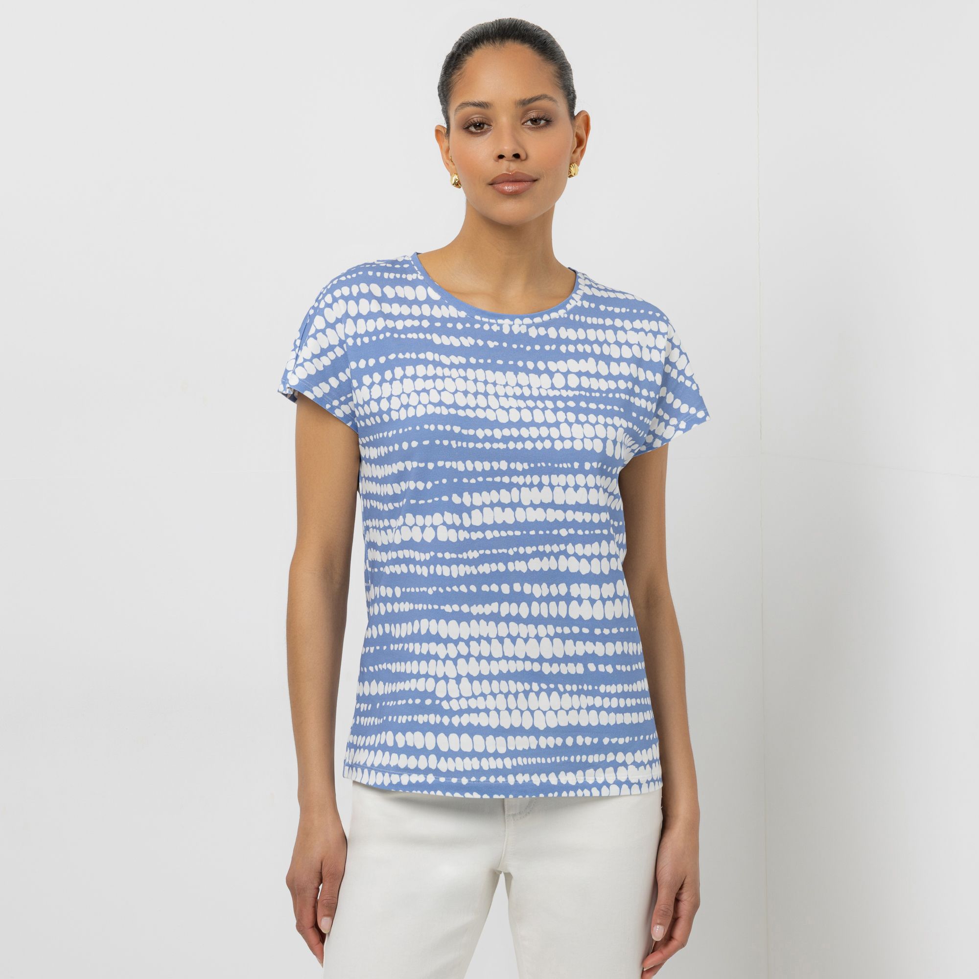 STEFFEN SCHRAUT Shirt, 1/4-Arm Rundhalsausschnitt bedruckt figurumspielend