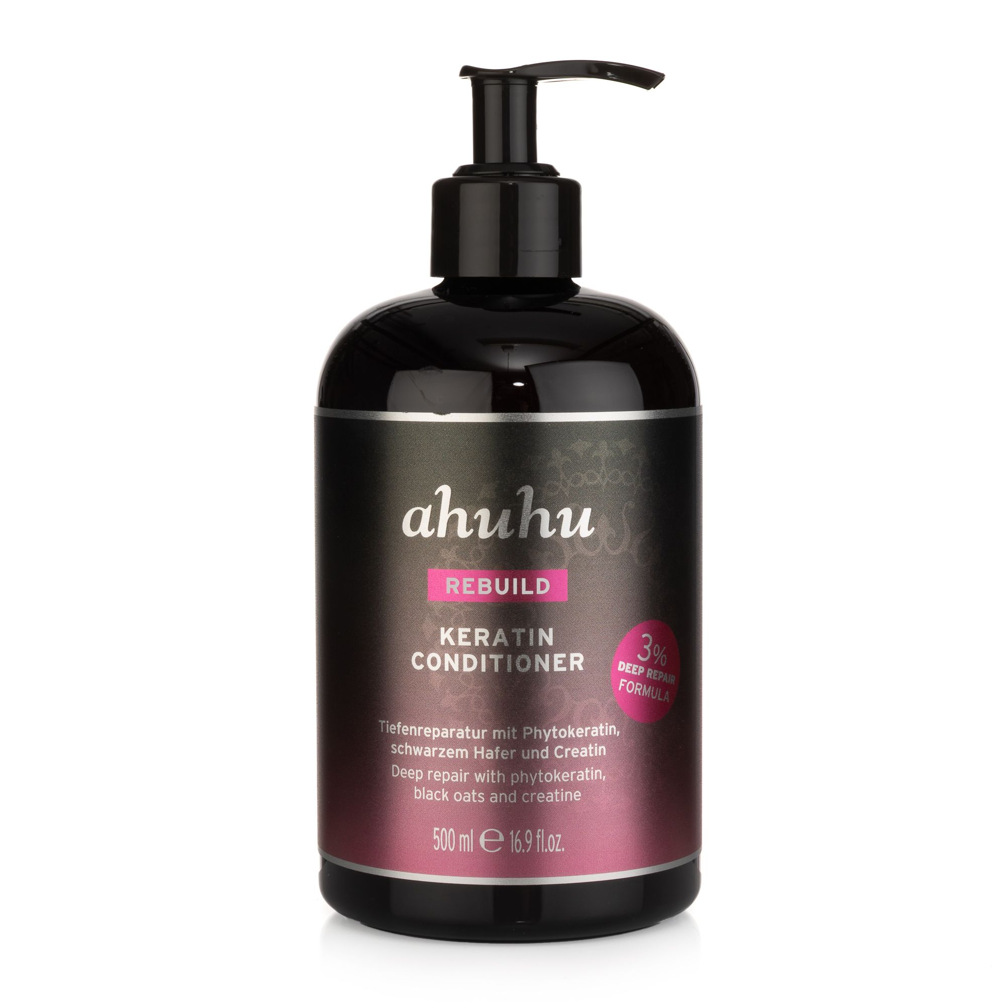 ahuhu Rebuild Keratin Conditioner 3% Deep Repair Formula 500ml