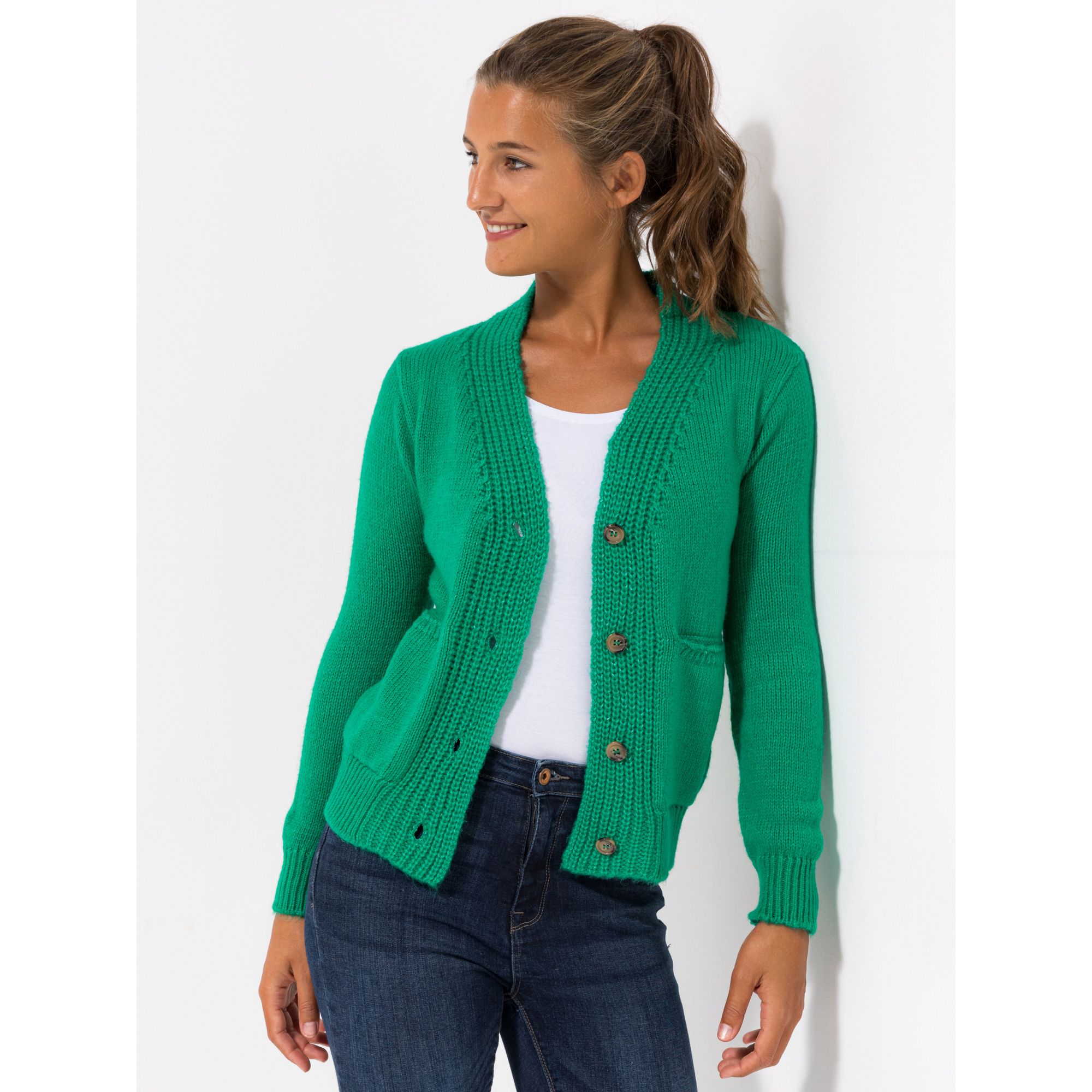 SOULS BY EYWASOULS® Cardigan, 1/1 Arm aufgesetzte Taschen figurumspielend