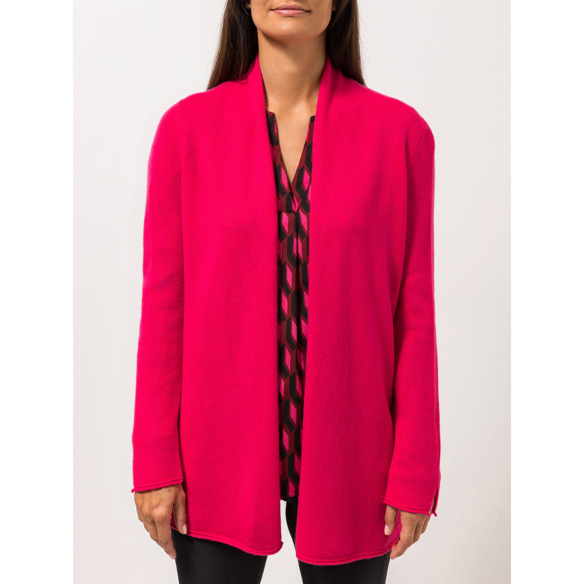 STEFFEN SCHRAUT Longcardigan Deauville 100% Kaschmir leger weit