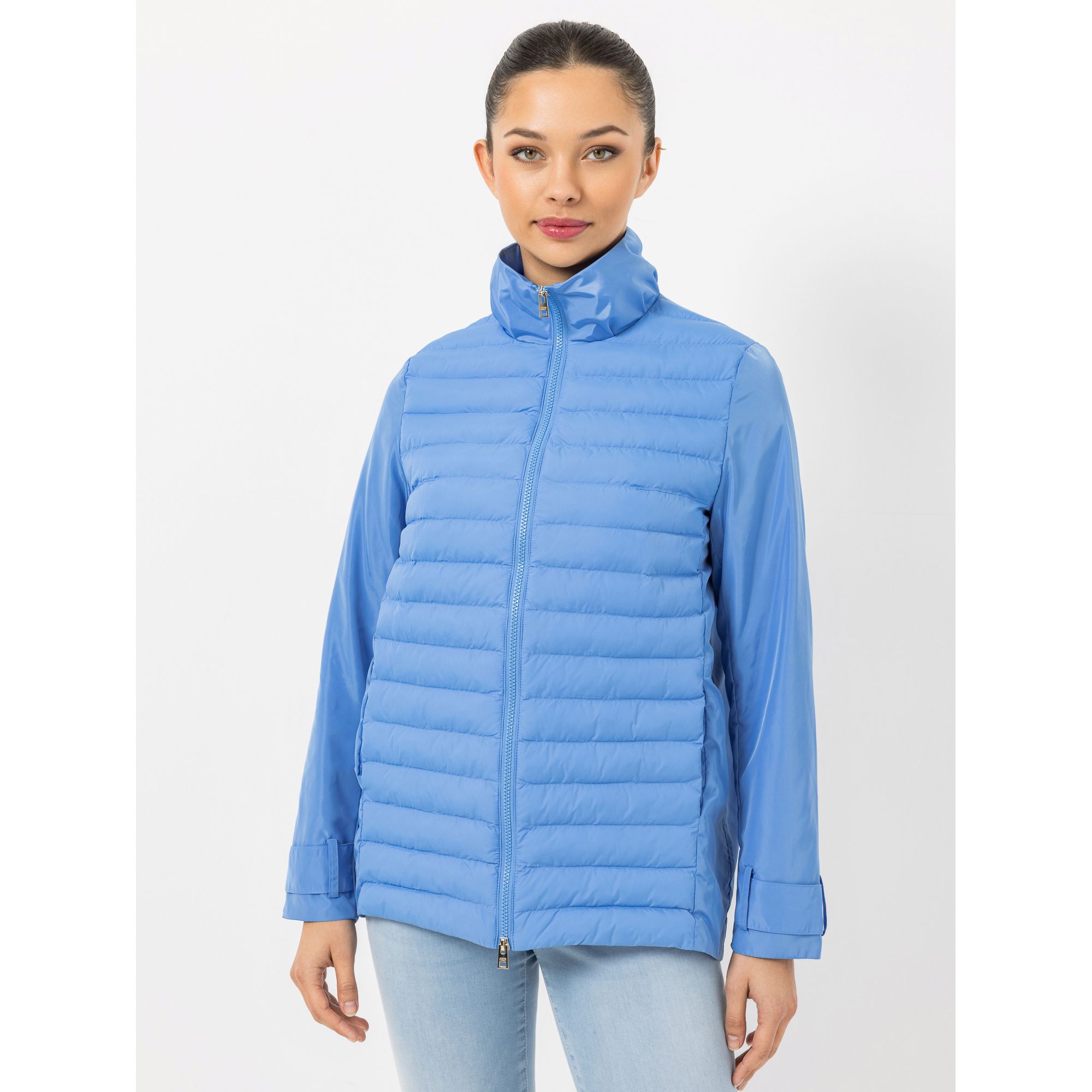 STEFFEN SCHRAUT Jacke Stehkragen 2-Wege-Reißverschluss figurumspielend