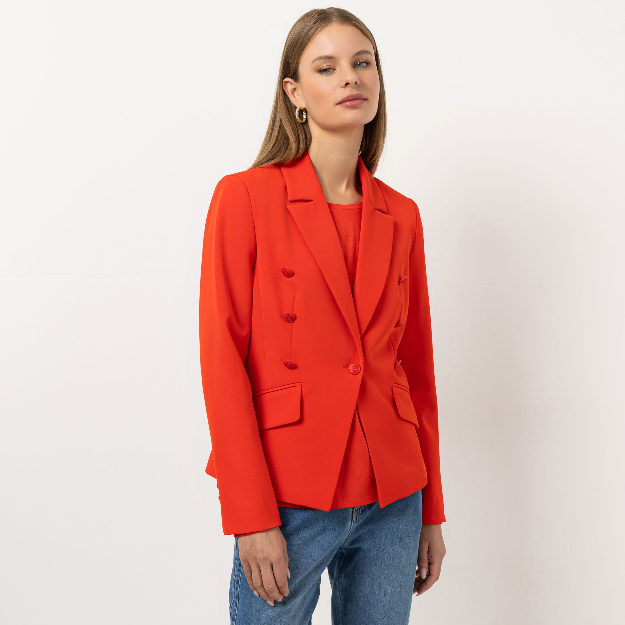 STEFFEN SCHRAUT Blazer Reverskragen Zierknöpfe figurbetont