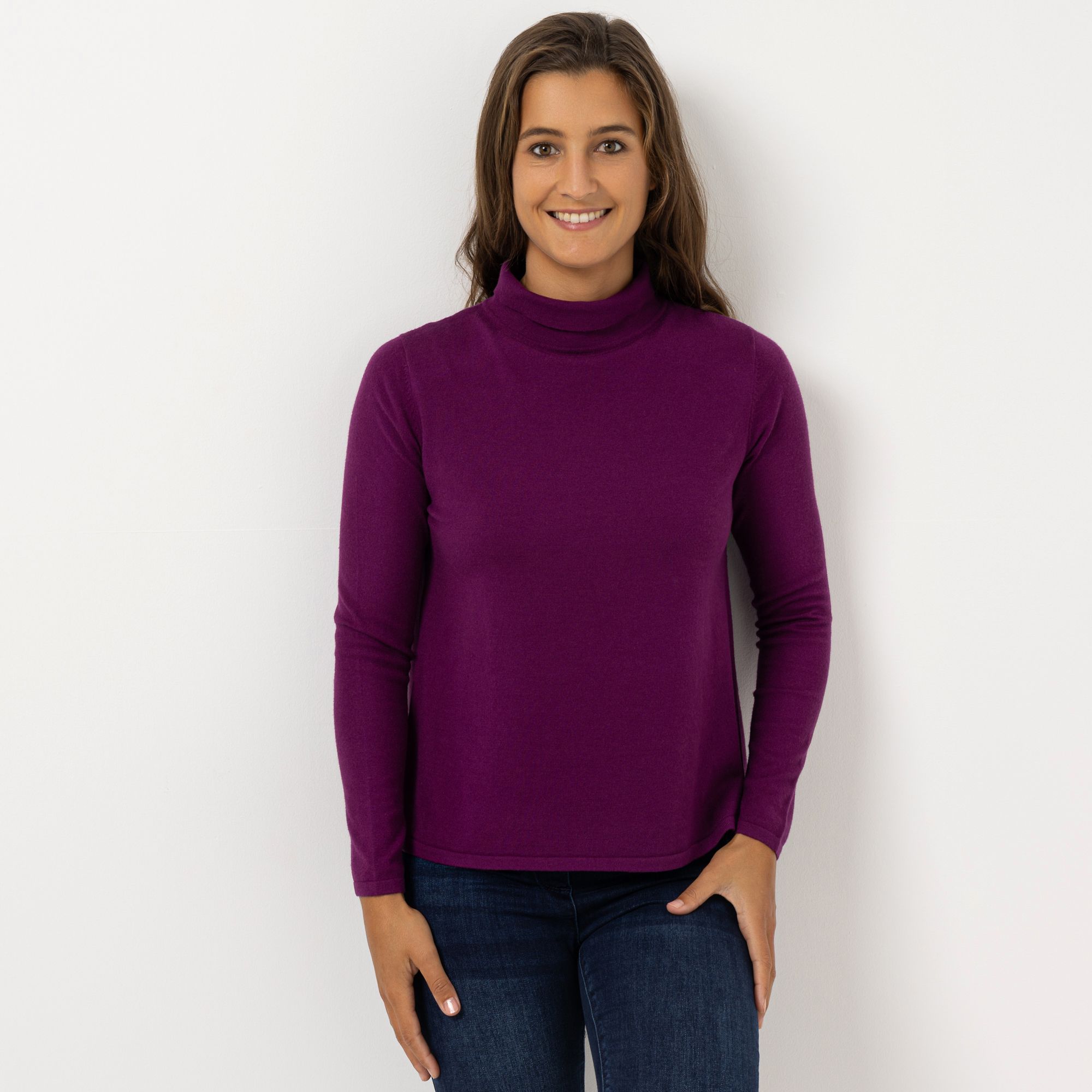 ANNI FOR FRIENDS Pullover Alva weiter Stehkragen neue Länge ca. 60 cm leger weit