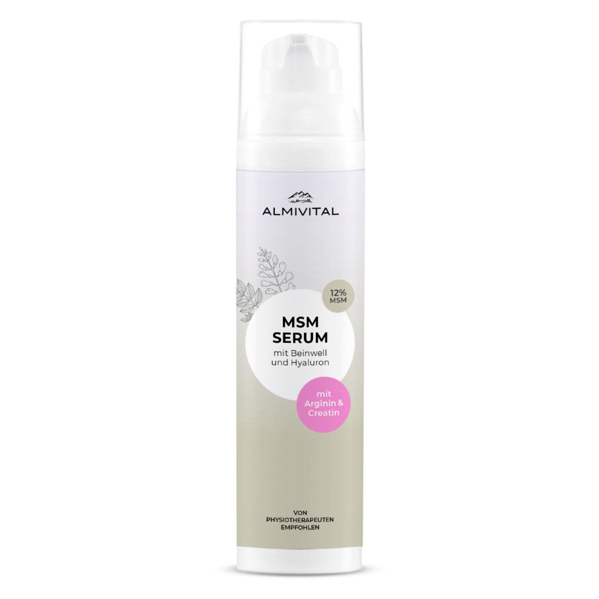 ALMIVITAL MSM Serum mit 12% MSM, Beinwell Arginin & Creatin 200m