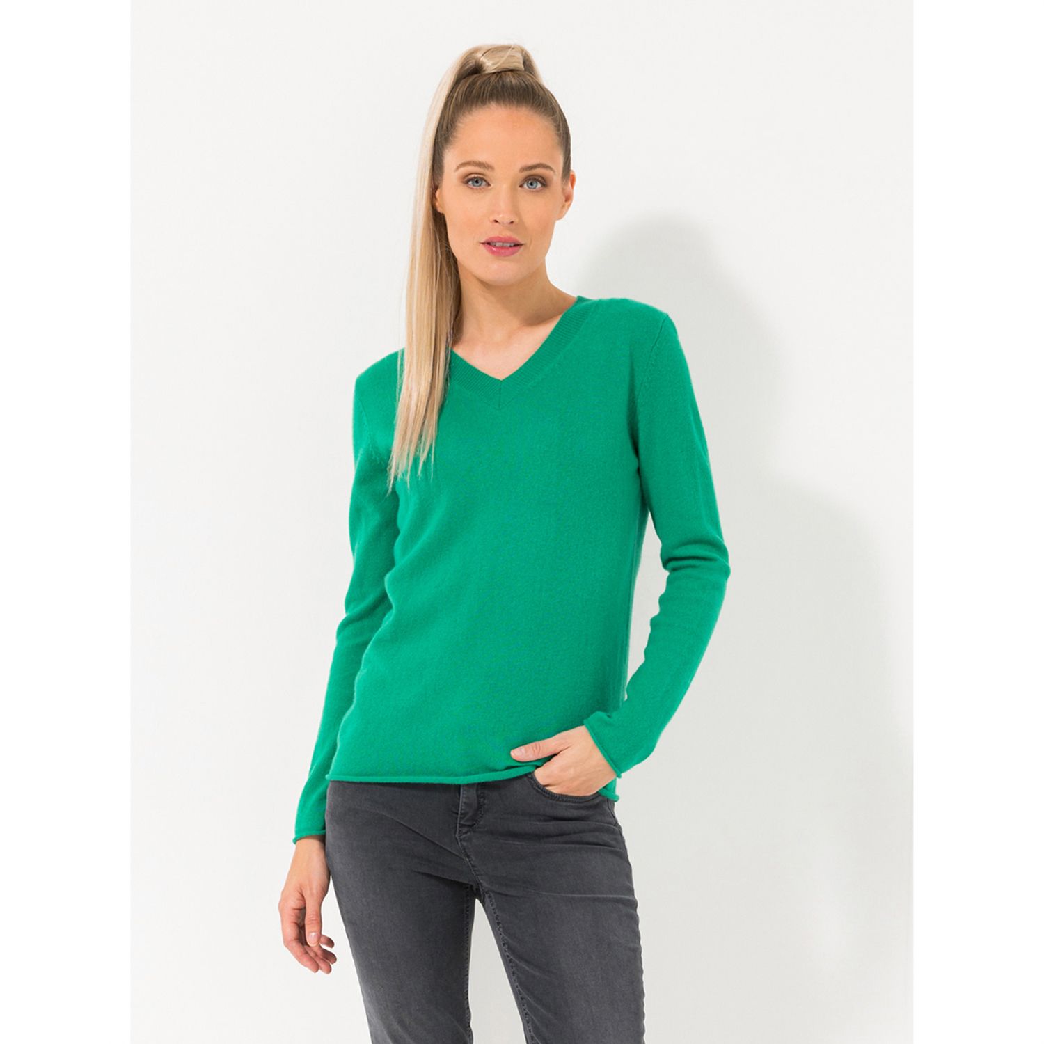 STEFFEN SCHRAUT Pullover, 1/1-Arm Rollkante 100% Kaschmir figurumspielend