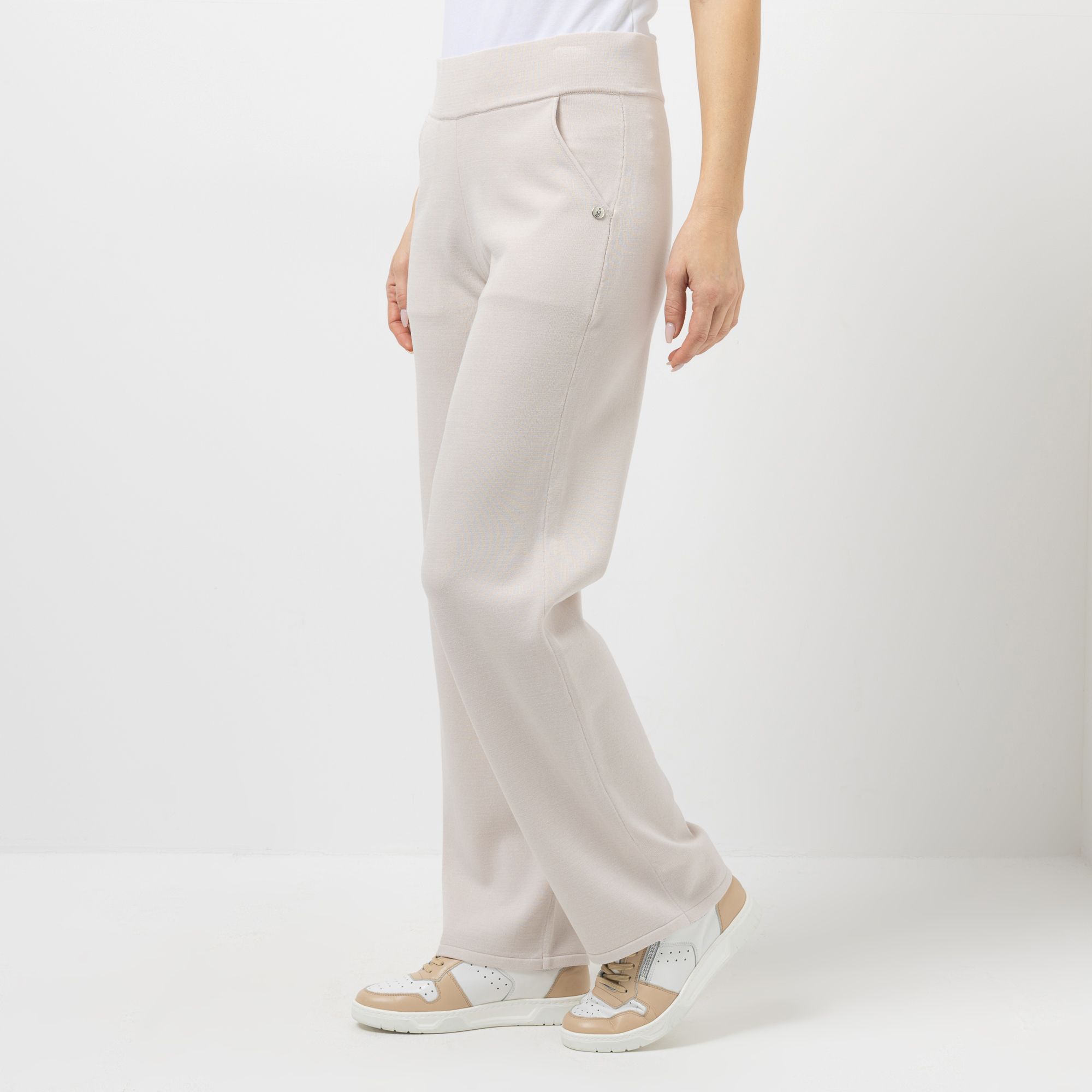 STRANDFEIN Strickhose lange Form Rundumdehnbund gerades Bein