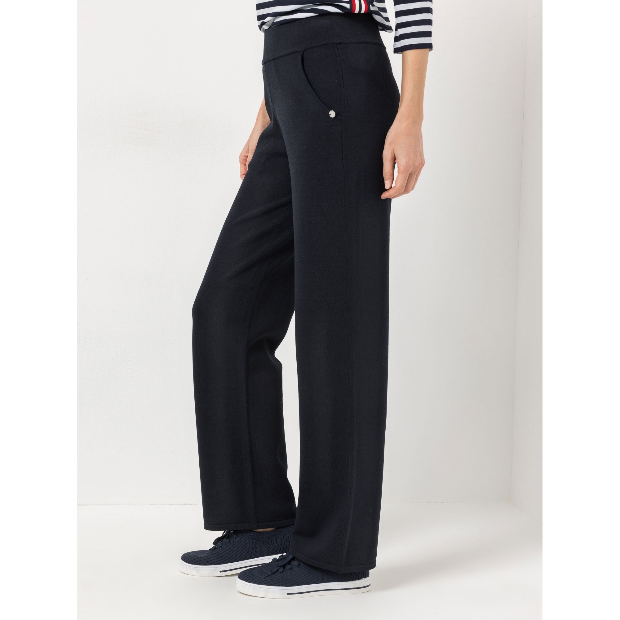 STRANDFEIN Strickhose lange Form Rundumdehnbund gerades Bein