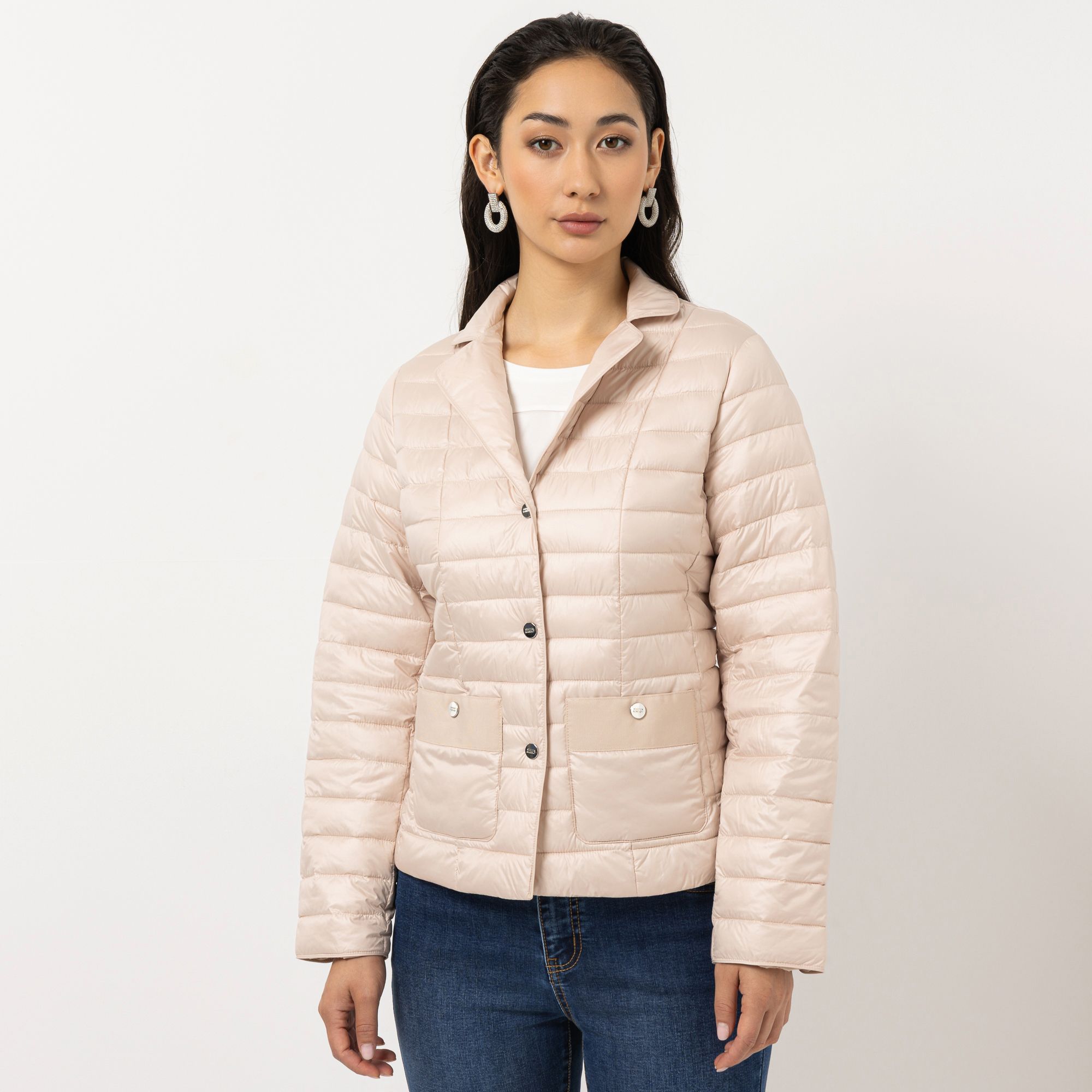 STEFFEN SCHRAUT Steppjacke Reverskragen aufgesetzte Taschen figurumspielend