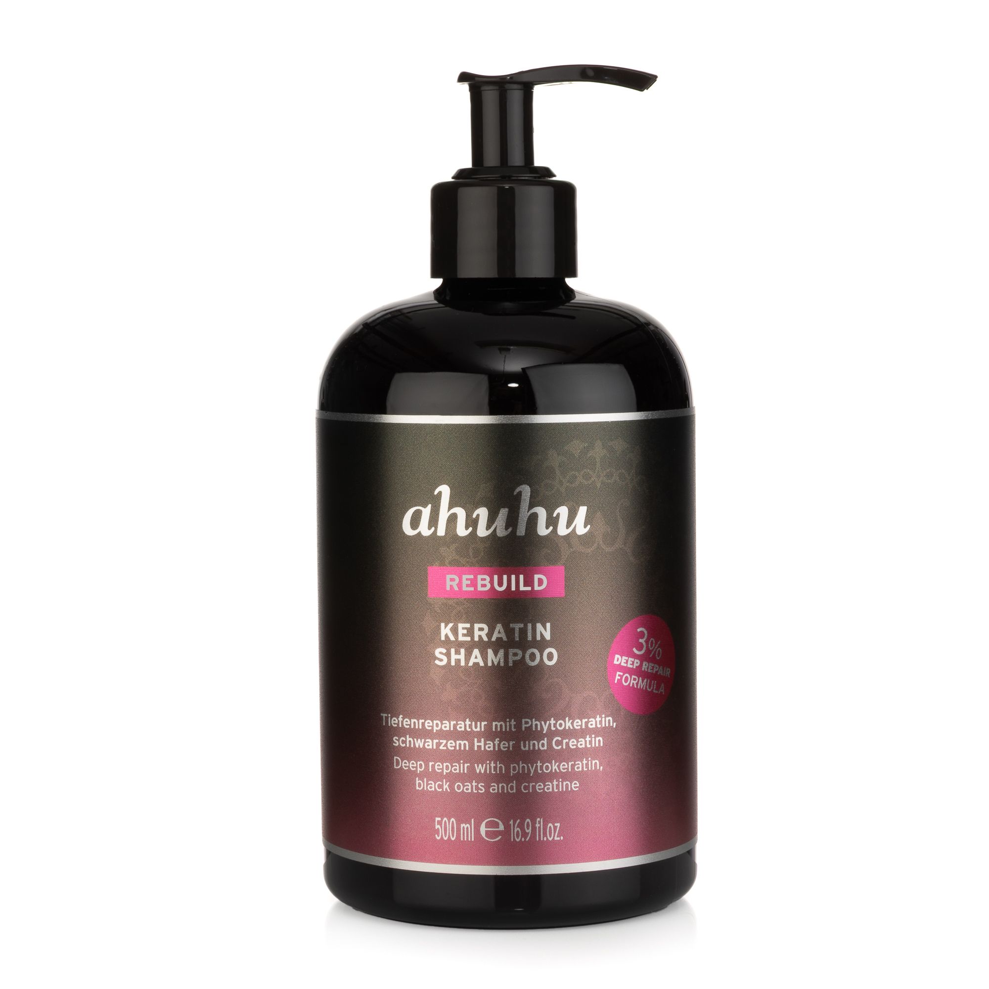 ahuhu Rebuild Keratin 3% Deep Repair Formula 500ml