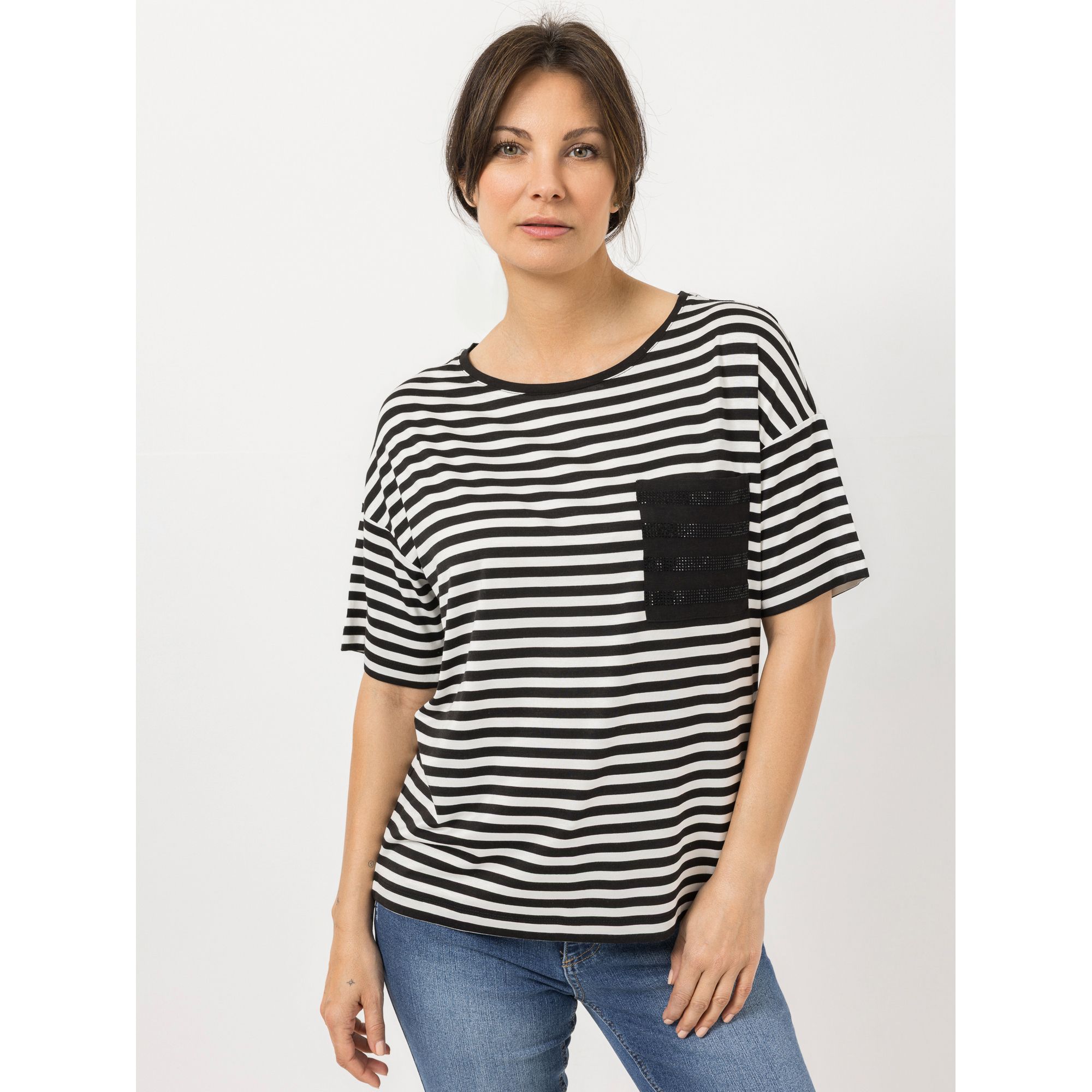 STEFFEN SCHRAUT Shirt Los Cabos 1/2-Arm aufgesetzte Tasche leger weit - Oversize