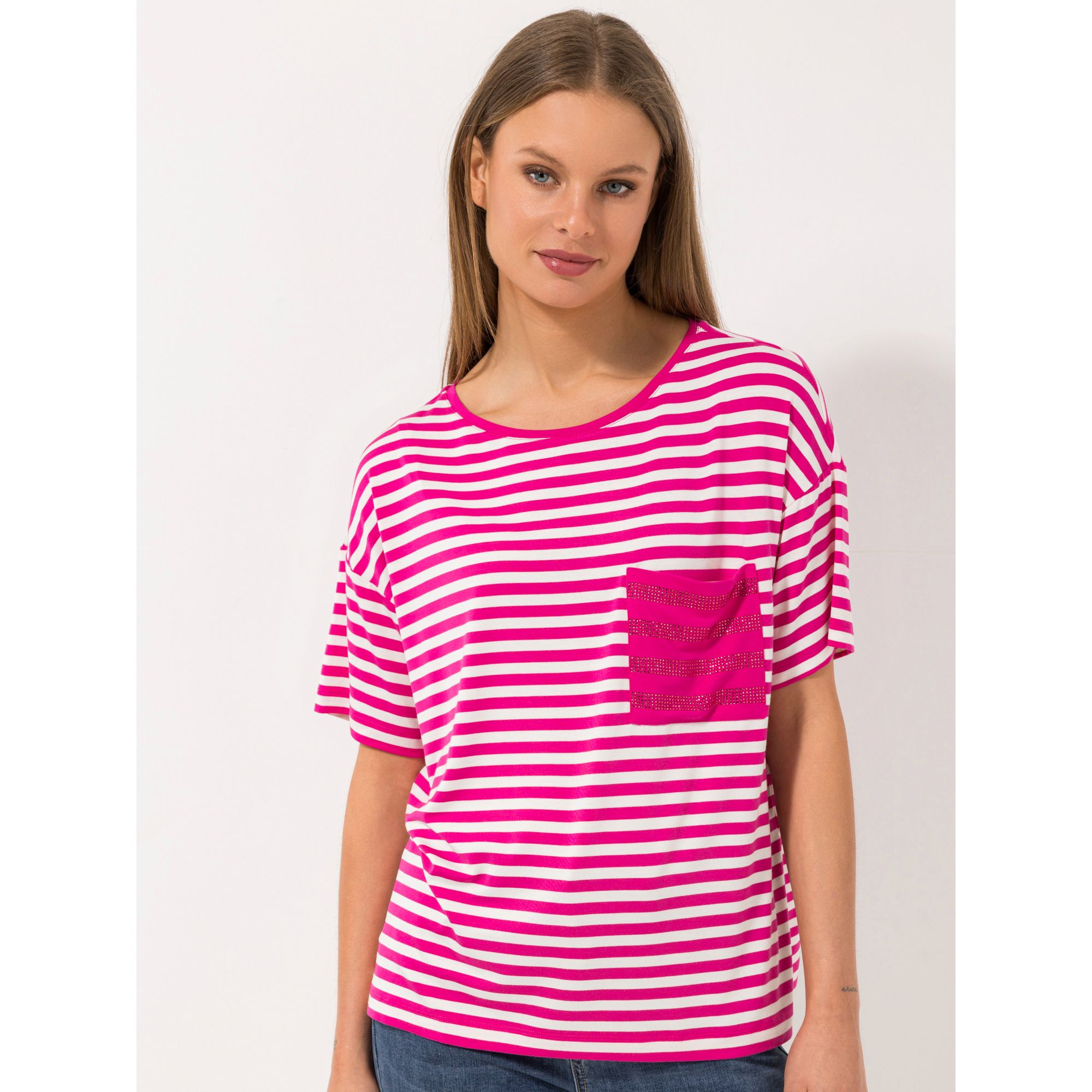 STEFFEN SCHRAUT Shirt Los Cabos 1/2-Arm aufgesetzte Tasche leger weit - Oversize