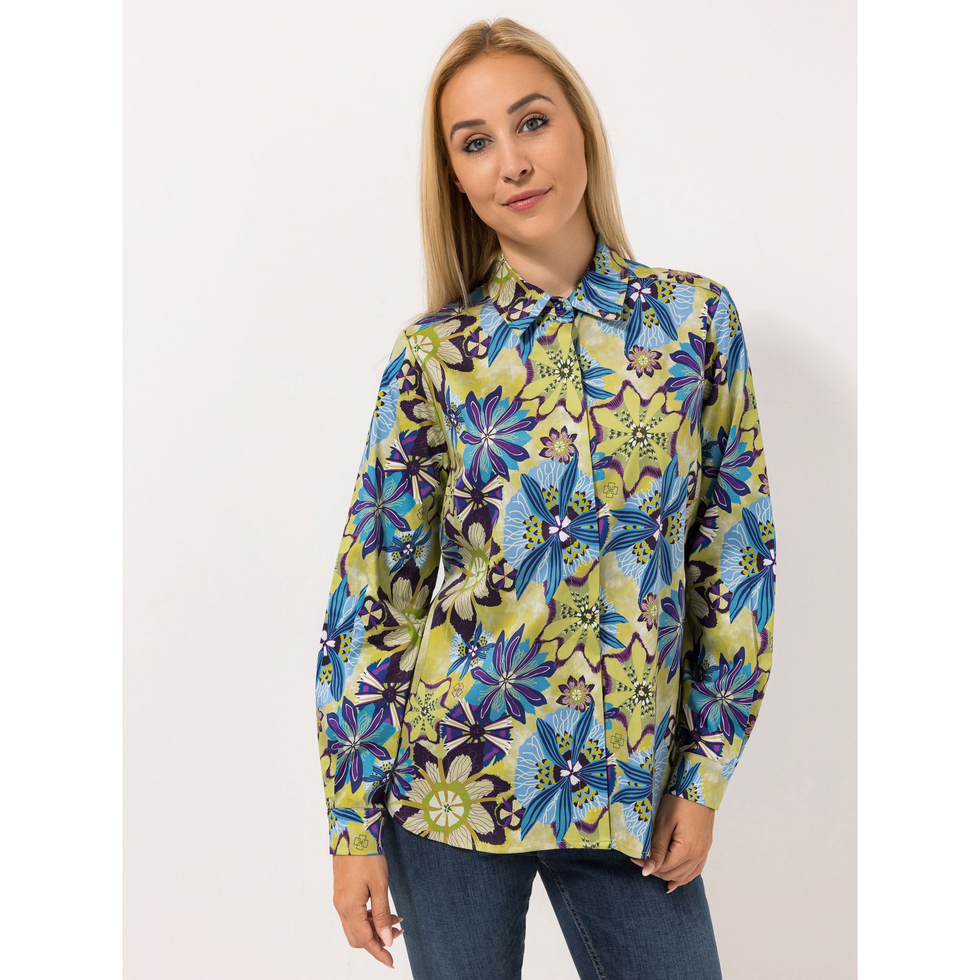 DAWID by Dawid Tomaszewski Bluse, Kragen verdeckte Knopfleiste leger weit