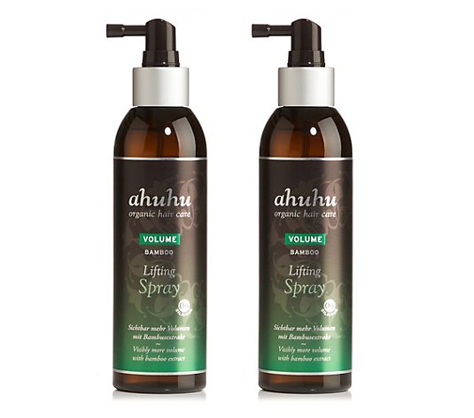 ahuhu organic hair care Volume Bamboo Lifting Spray Duo 2x 200ml