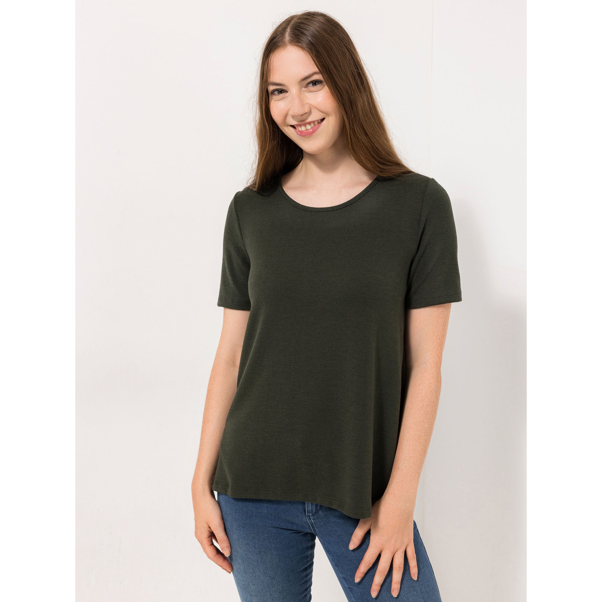 KIM & CO. Shirt, 1/2-Arm Soft Touch Jersey Rundhalsausschnitt figurumspielend