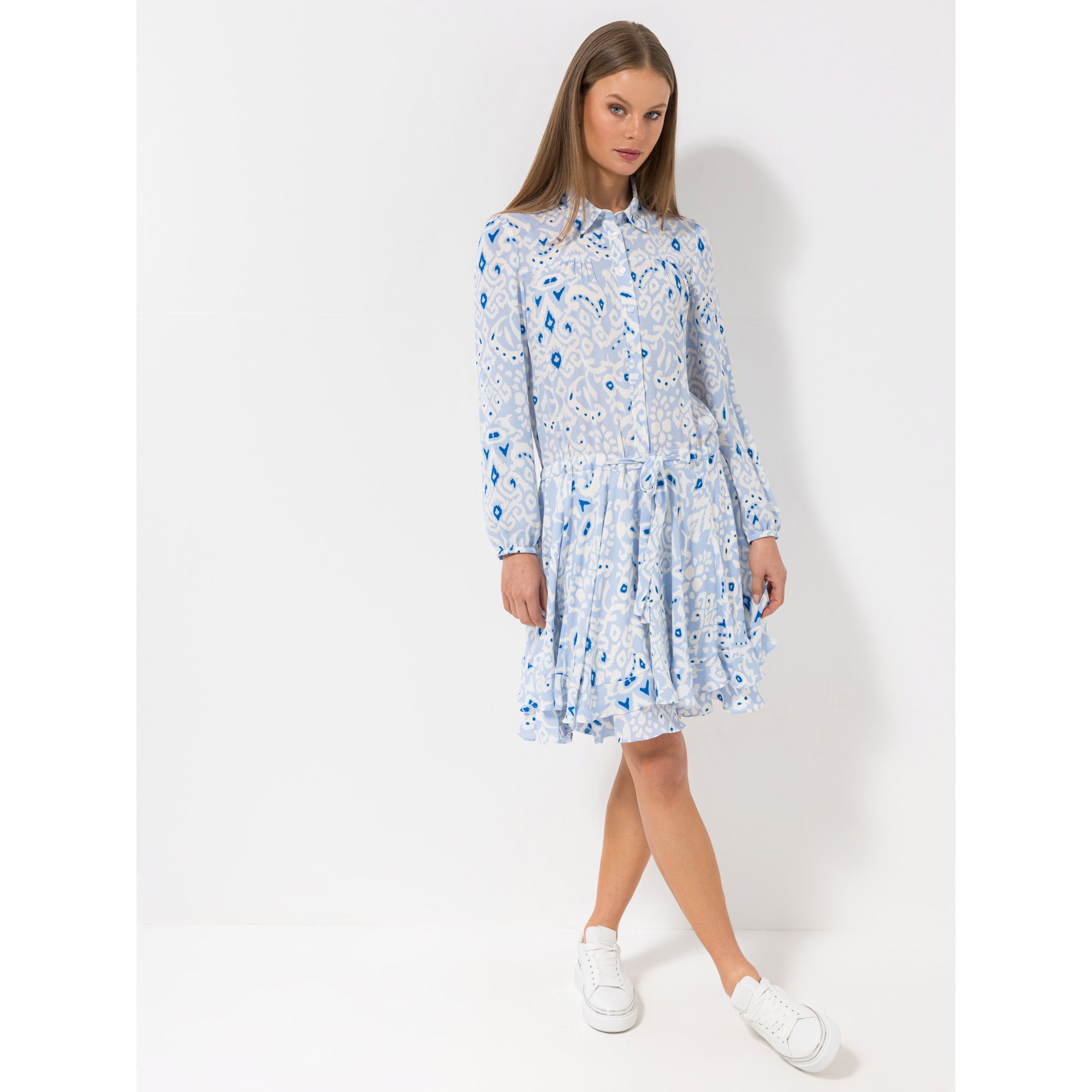 STEFFEN SCHRAUT Kleid Monte Carlo Ärmelriegel Knopfleiste leger weit