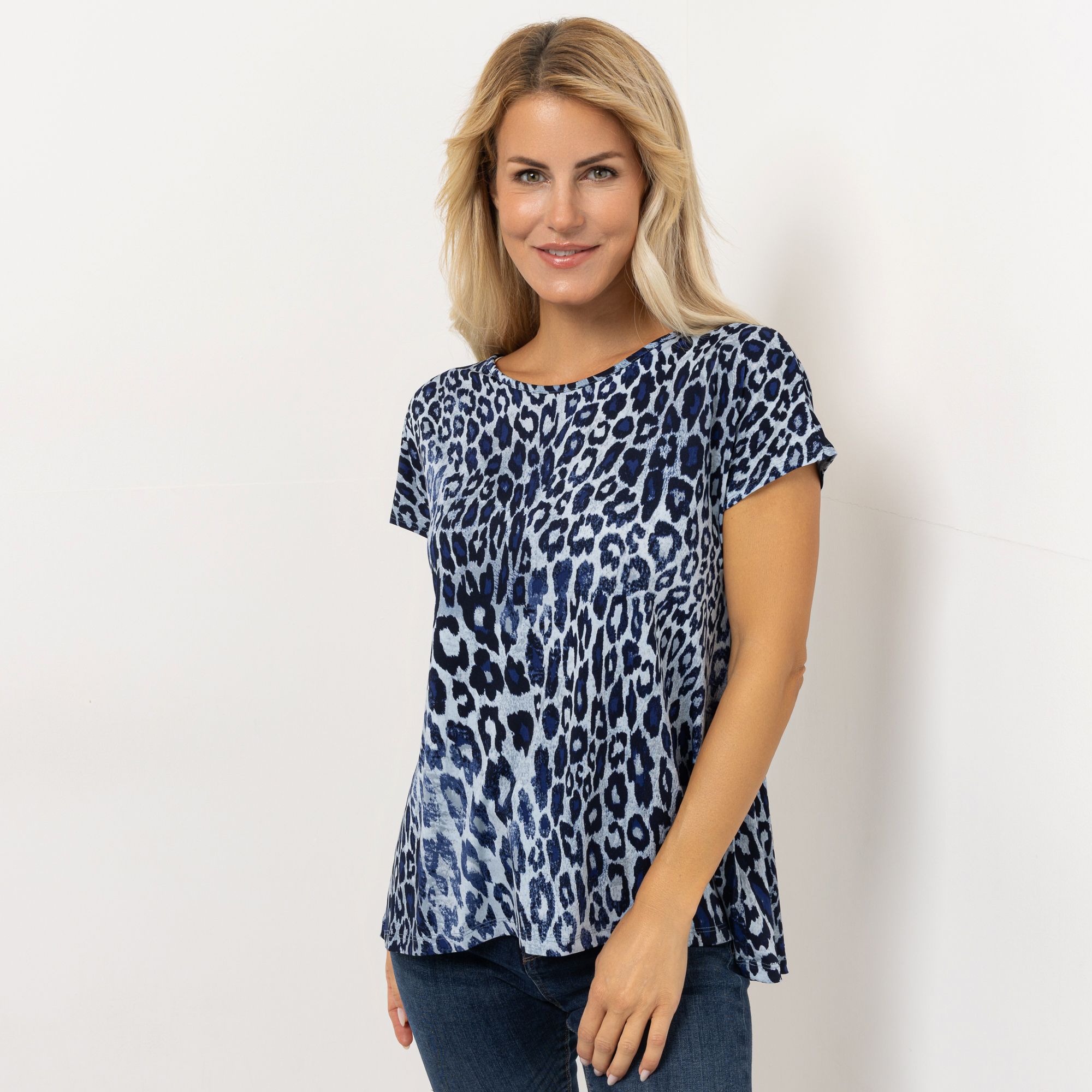 KIM & CO. Shirt, 1/4-Arm Brazil Knit Jersey Rundhalsausschnitt figurumspielend