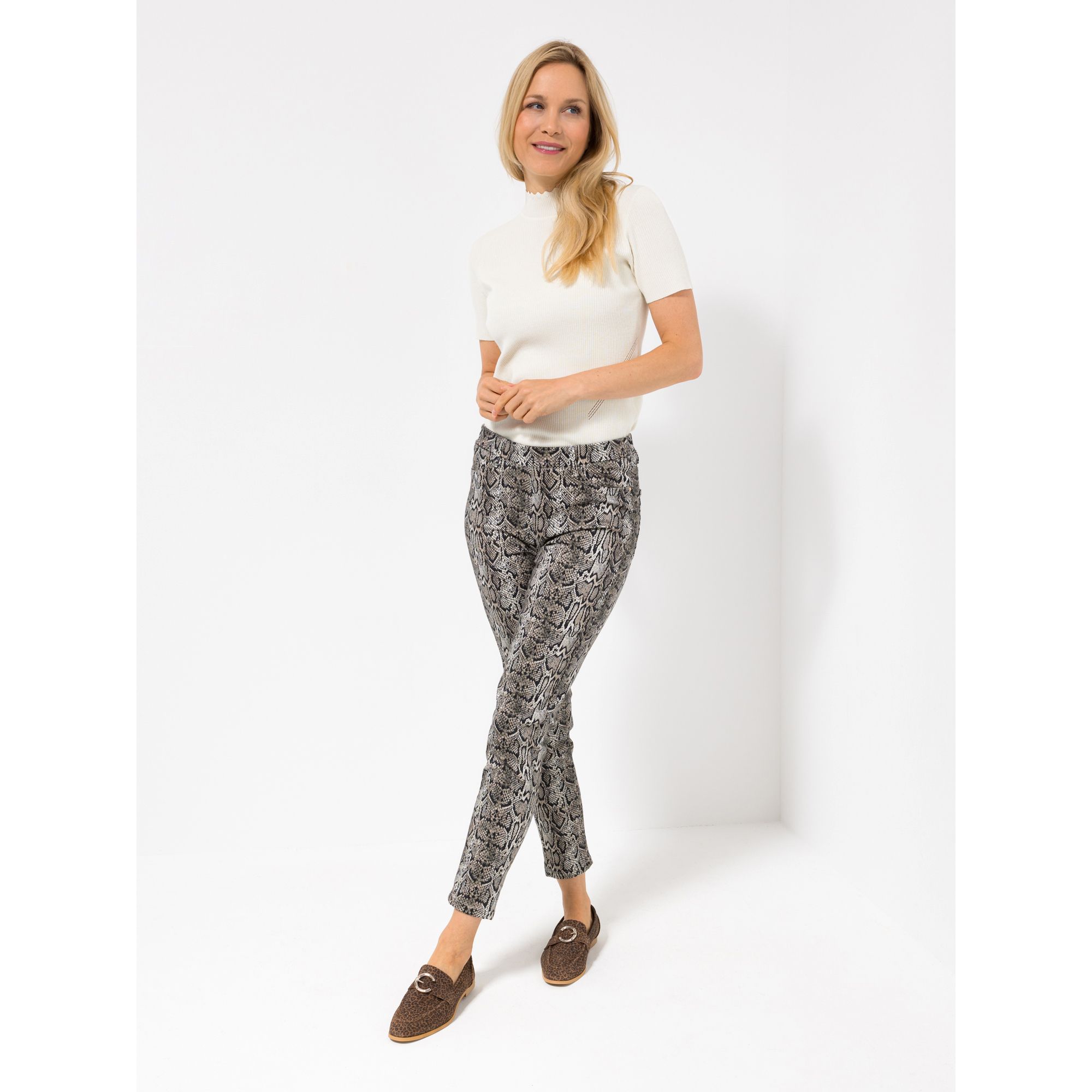 ICONIC by Marina Hoermanseder Jeggings, Louise knöchellang schmales Bein