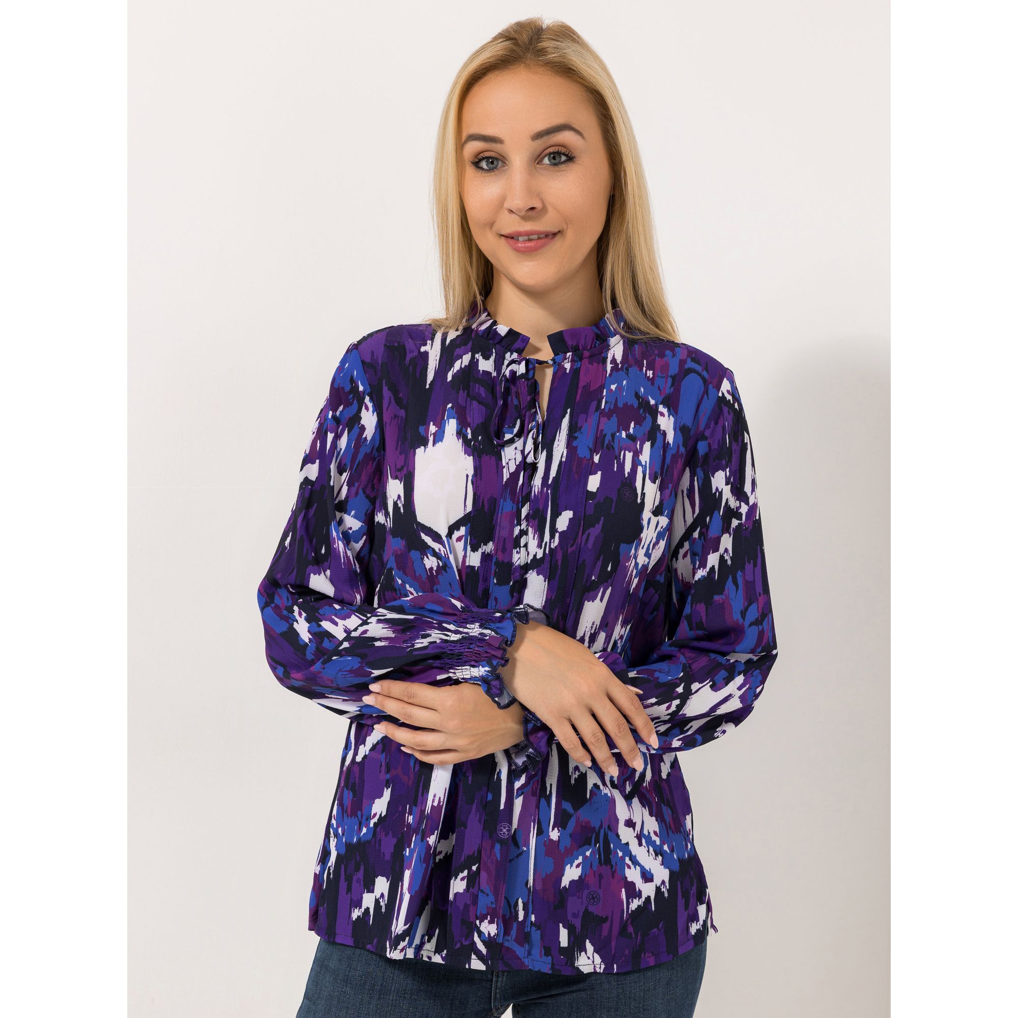 DAWID by Dawid Tomaszewski Bluse, Bindeband Dekofalten leger weit