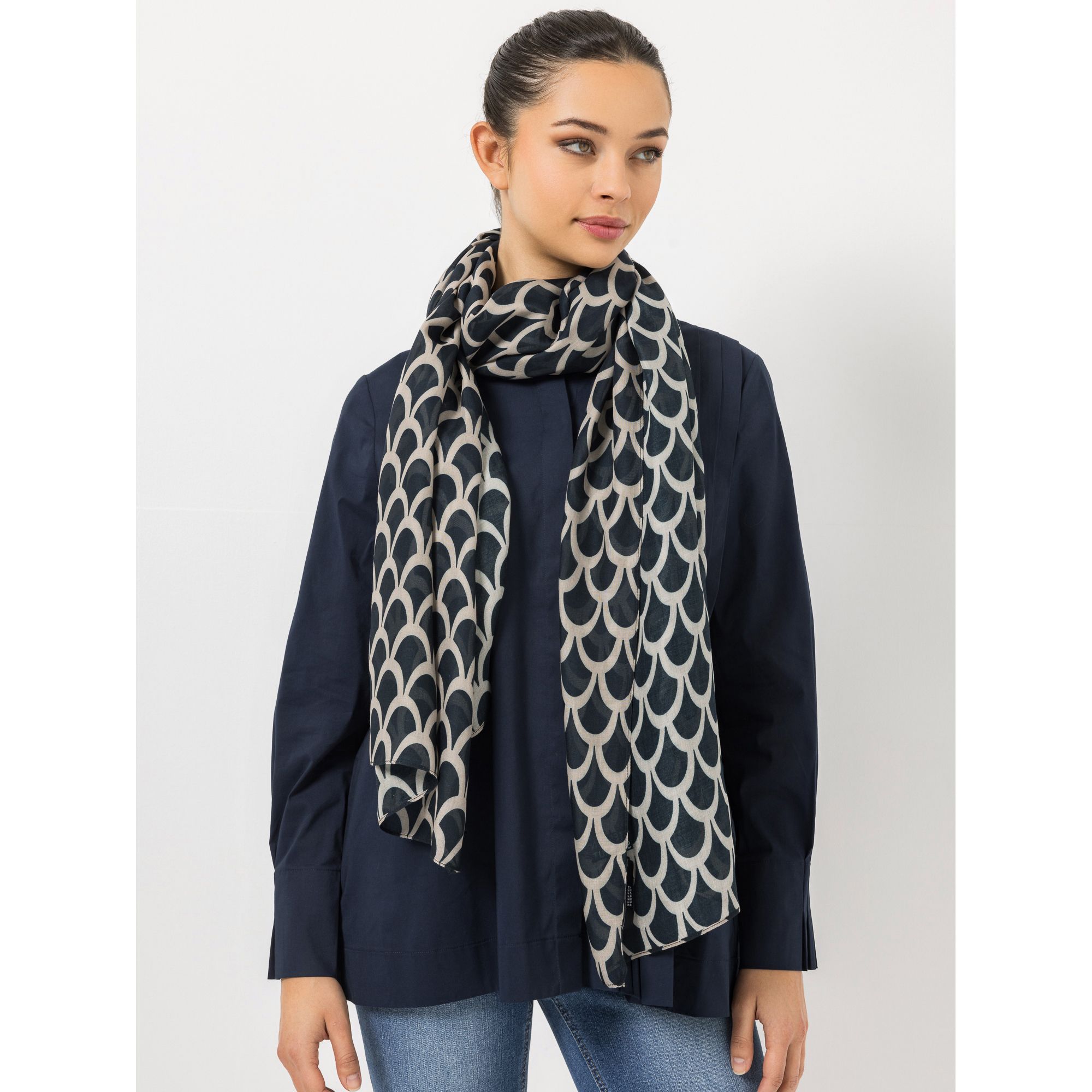 STEFFEN SCHRAUT Tuch Biarritz Allover-Druck aus ECOVERO Viskose ca. 100x200cm