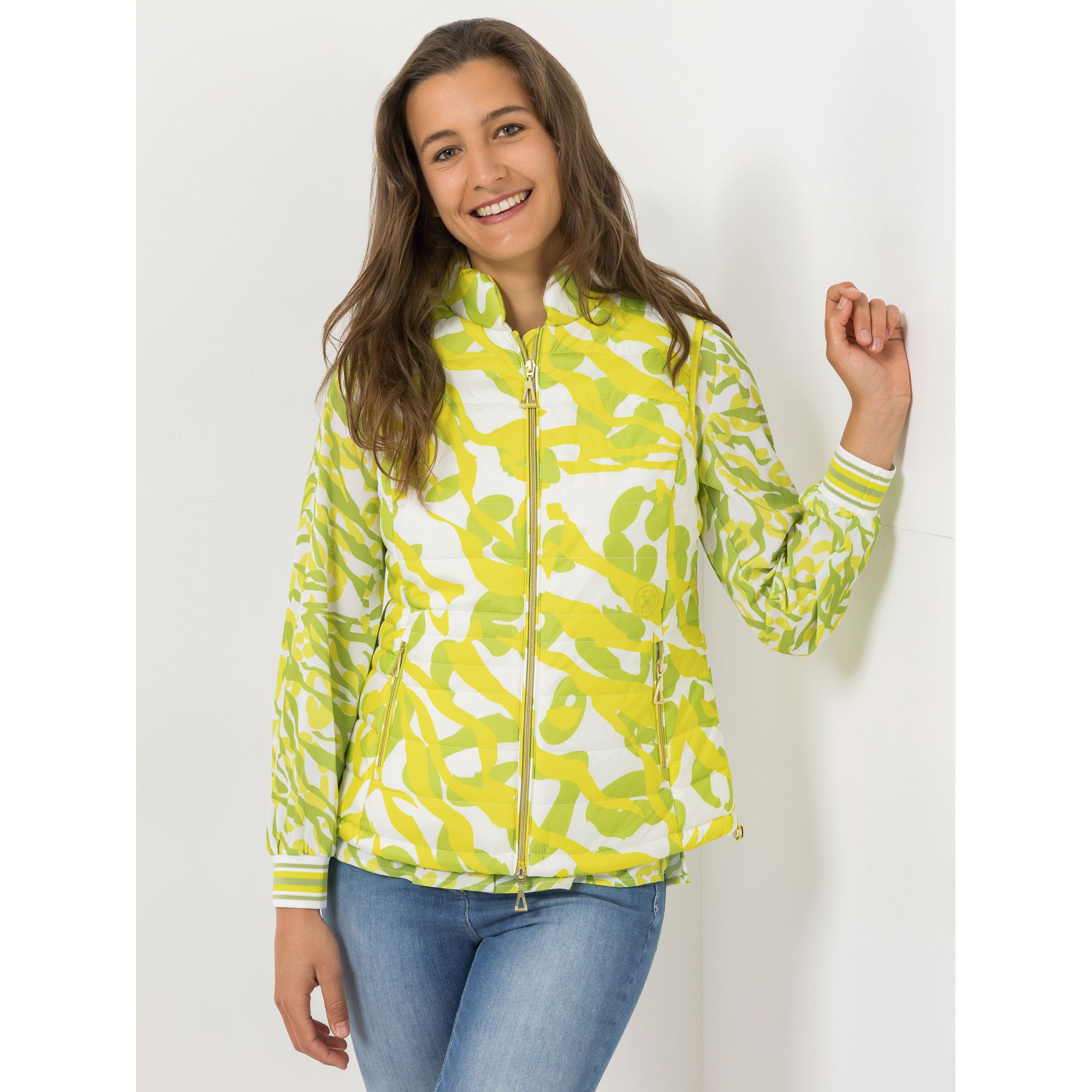 DAWID by Dawid Tomaszewski Steppweste, Taschen Saum-Tunnelzug figurumspielend