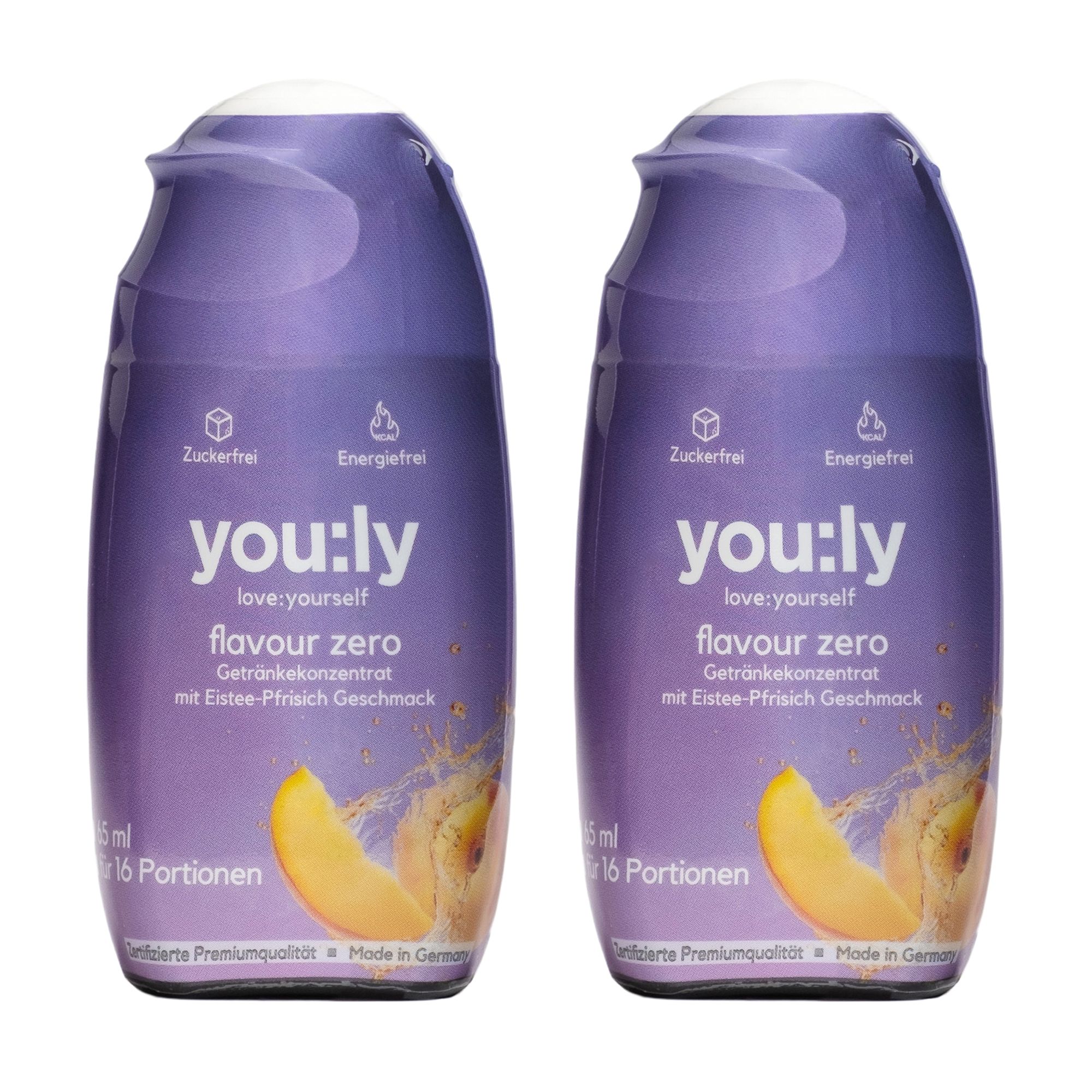 you:ly Flavour Zero mit Glycin, Biotin & Chrom 2x 65ml für ca. 32 Portionen