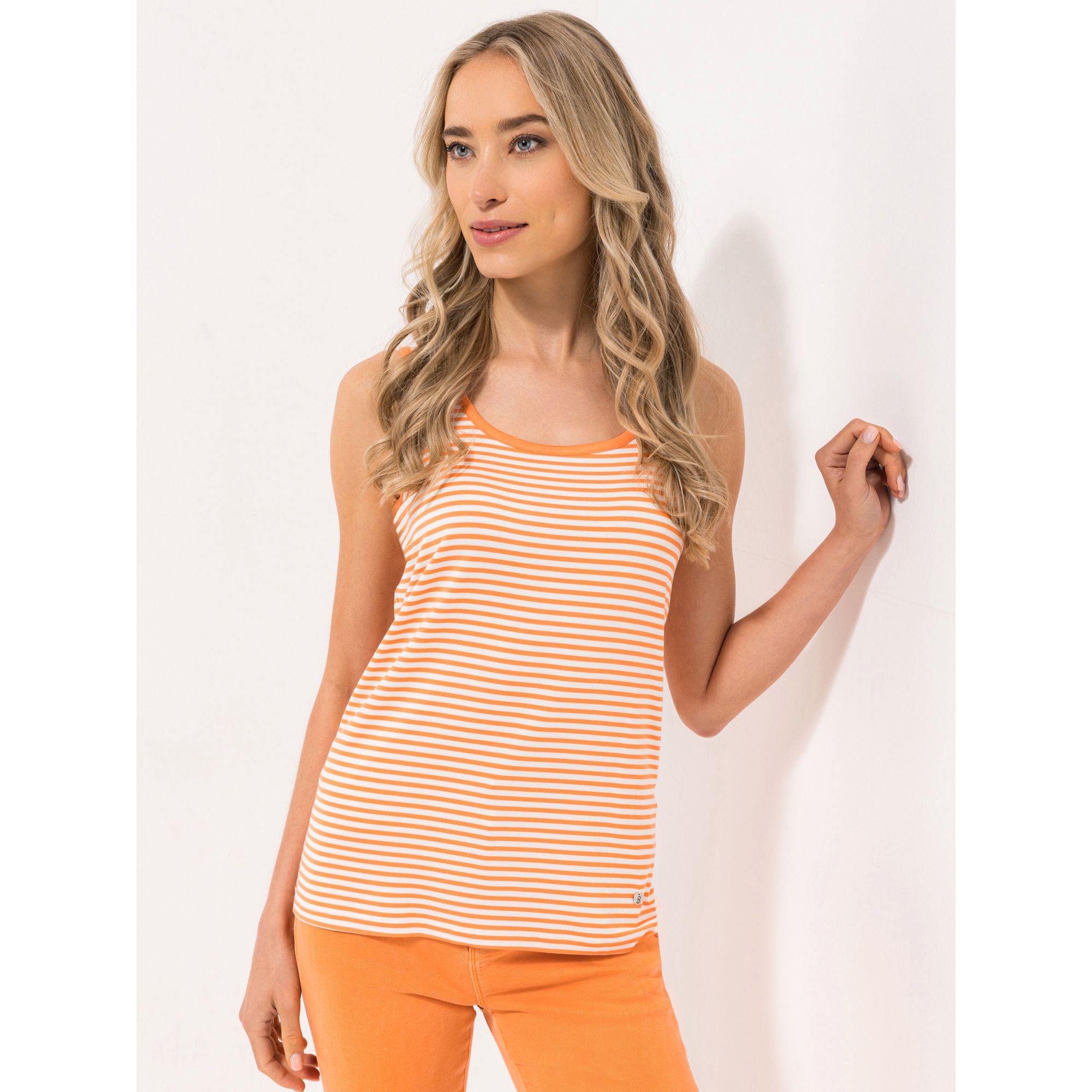 STRANDFEIN Ringeltop Rundhalsausschnitt figurumspielend