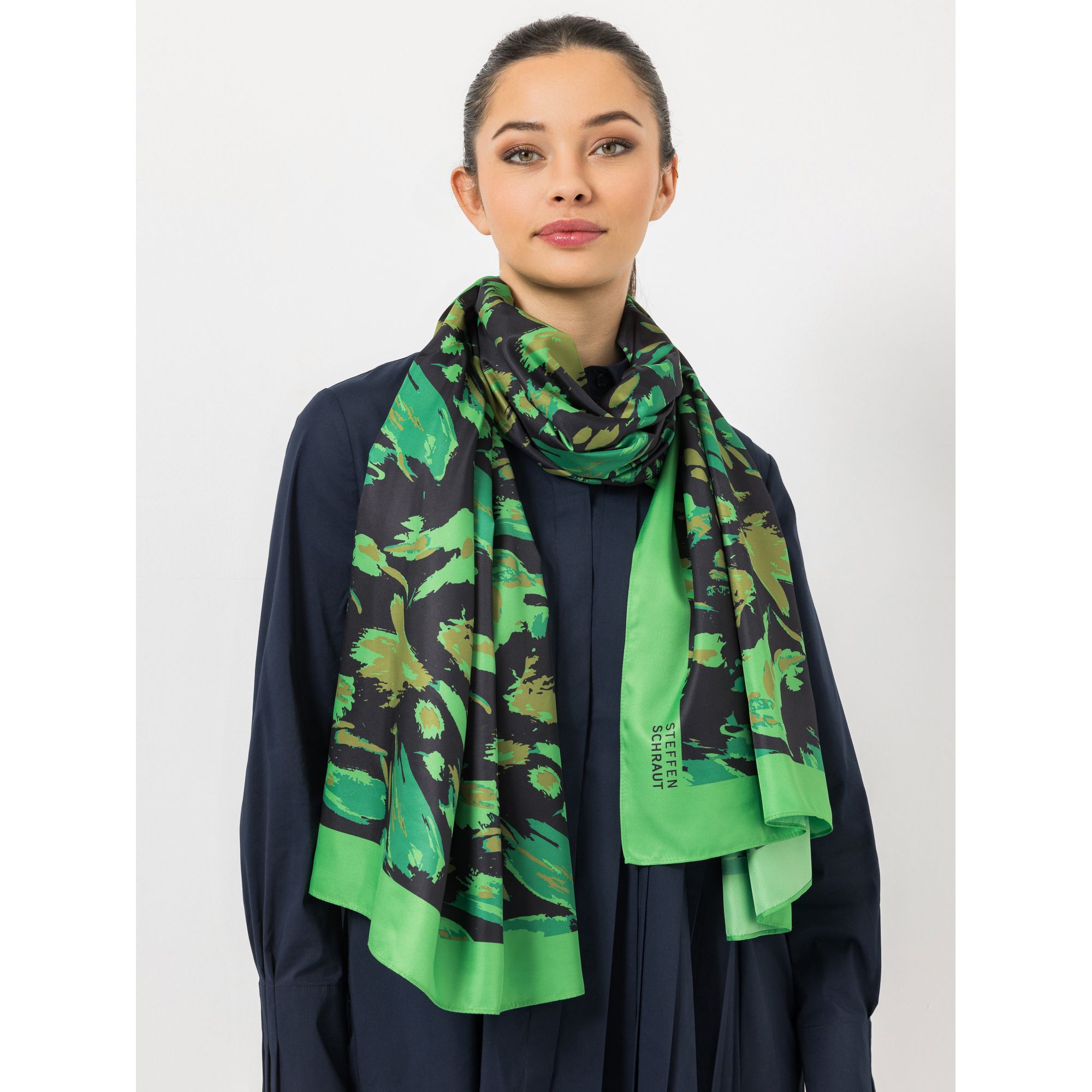 STEFFEN SCHRAUT Schal Caracas Twill-Stoff Allover-Druck ca. 190x90 cm
