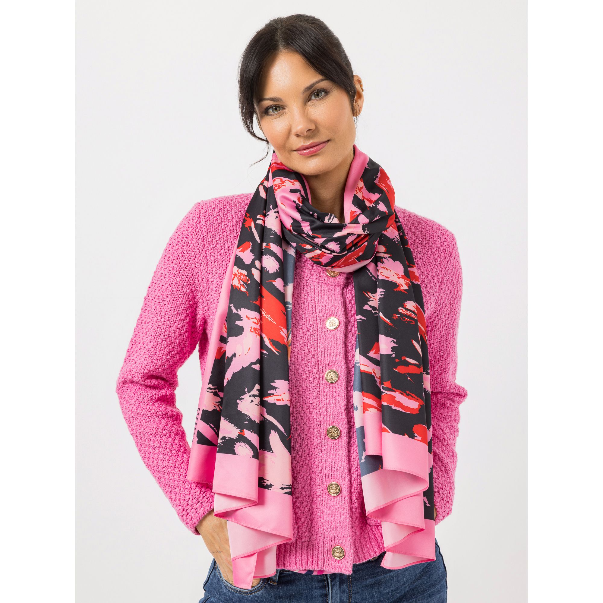 STEFFEN SCHRAUT Schal Caracas Twill-Stoff Allover-Druck ca. 190x90 cm