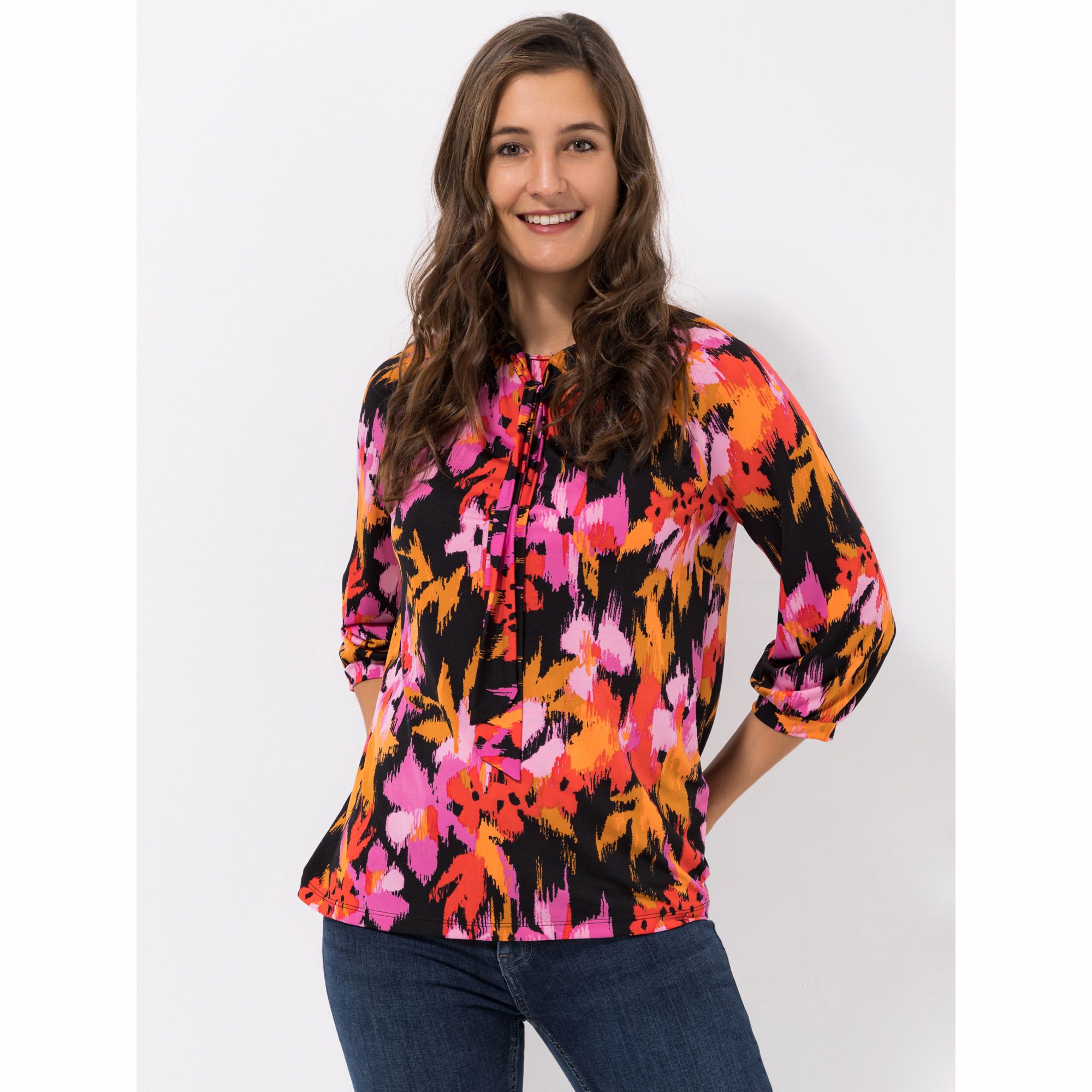 Kim & Co. Shirt, 3/4-Arm Brazil Knit Jersey Bindeband figurumspielend