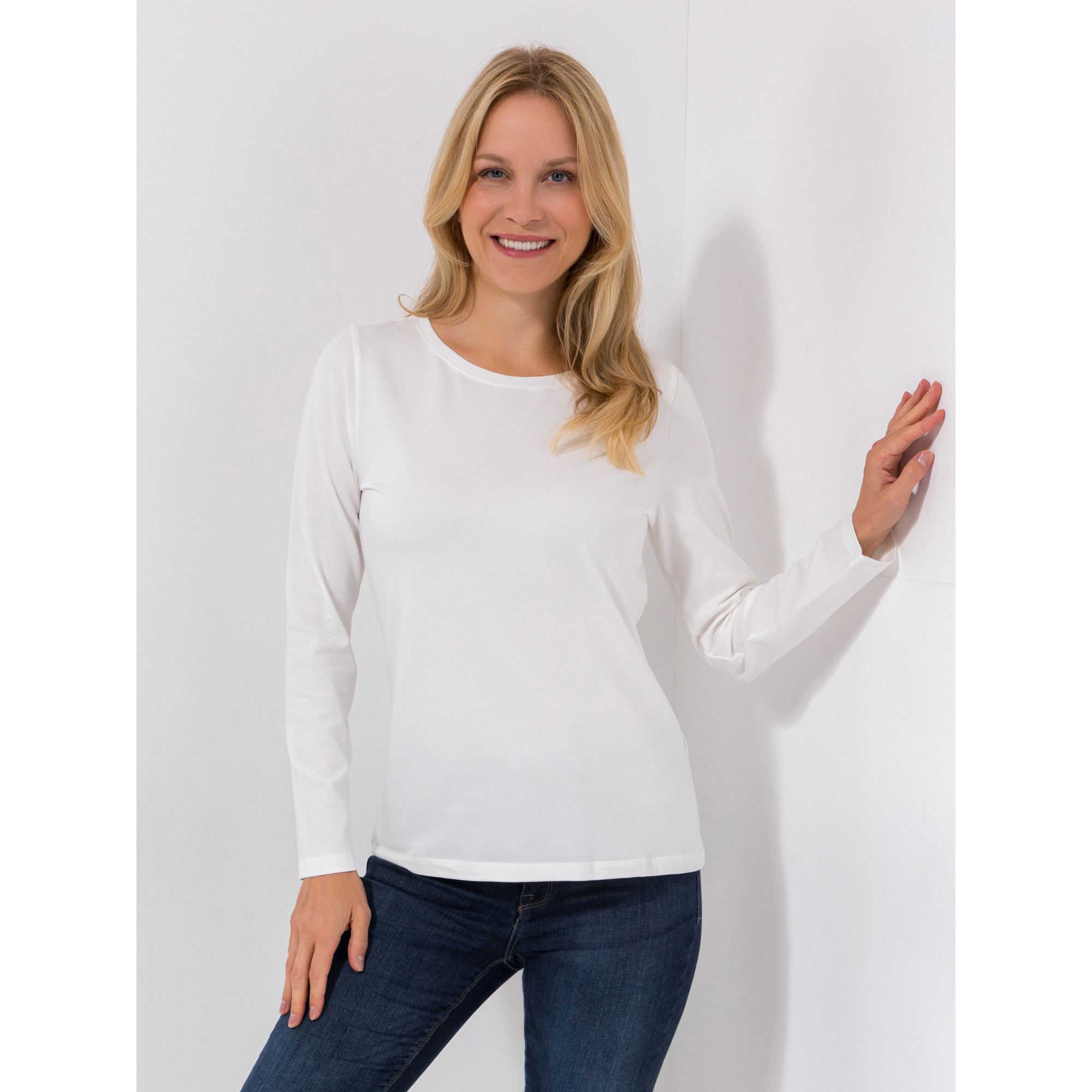 ANNI FOR FRIENDS Shirt, Asta 1/1-Arm Rundhalsausschnitt figurumspielend