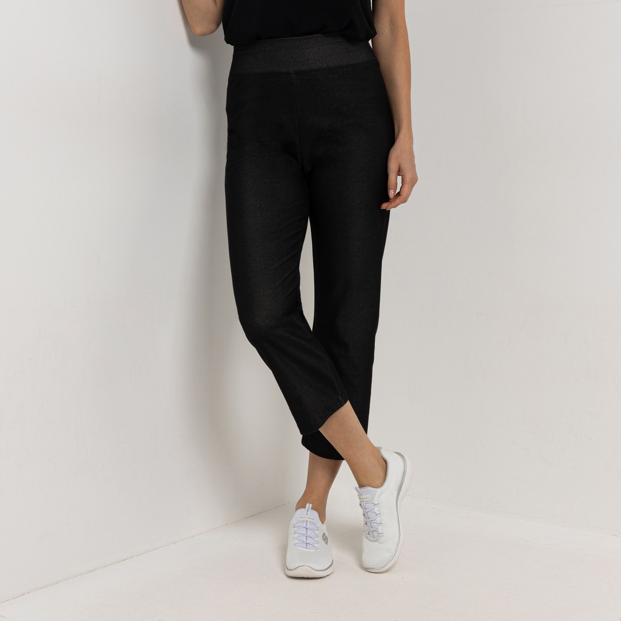 KIM & CO. Hose, 7/8-Länge Denim Jersey Rundhumdehnbund schmaler Beinverlauf