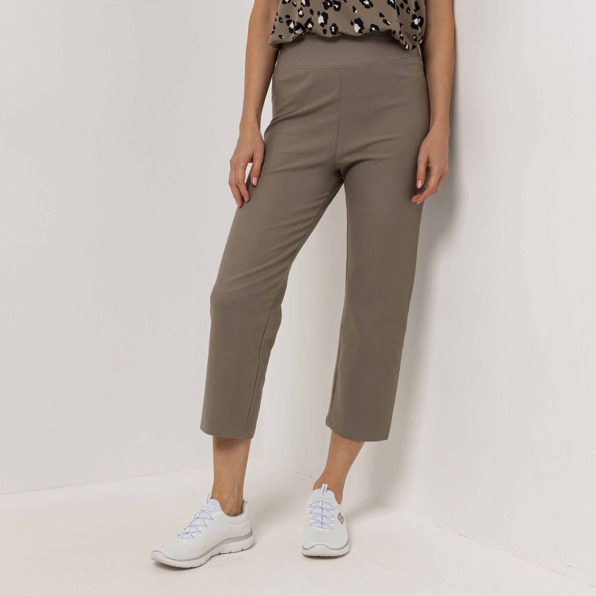 KIM & CO. Hose, 7/8-Länge Denim Jersey Rundhumdehnbund schmaler Beinverlauf