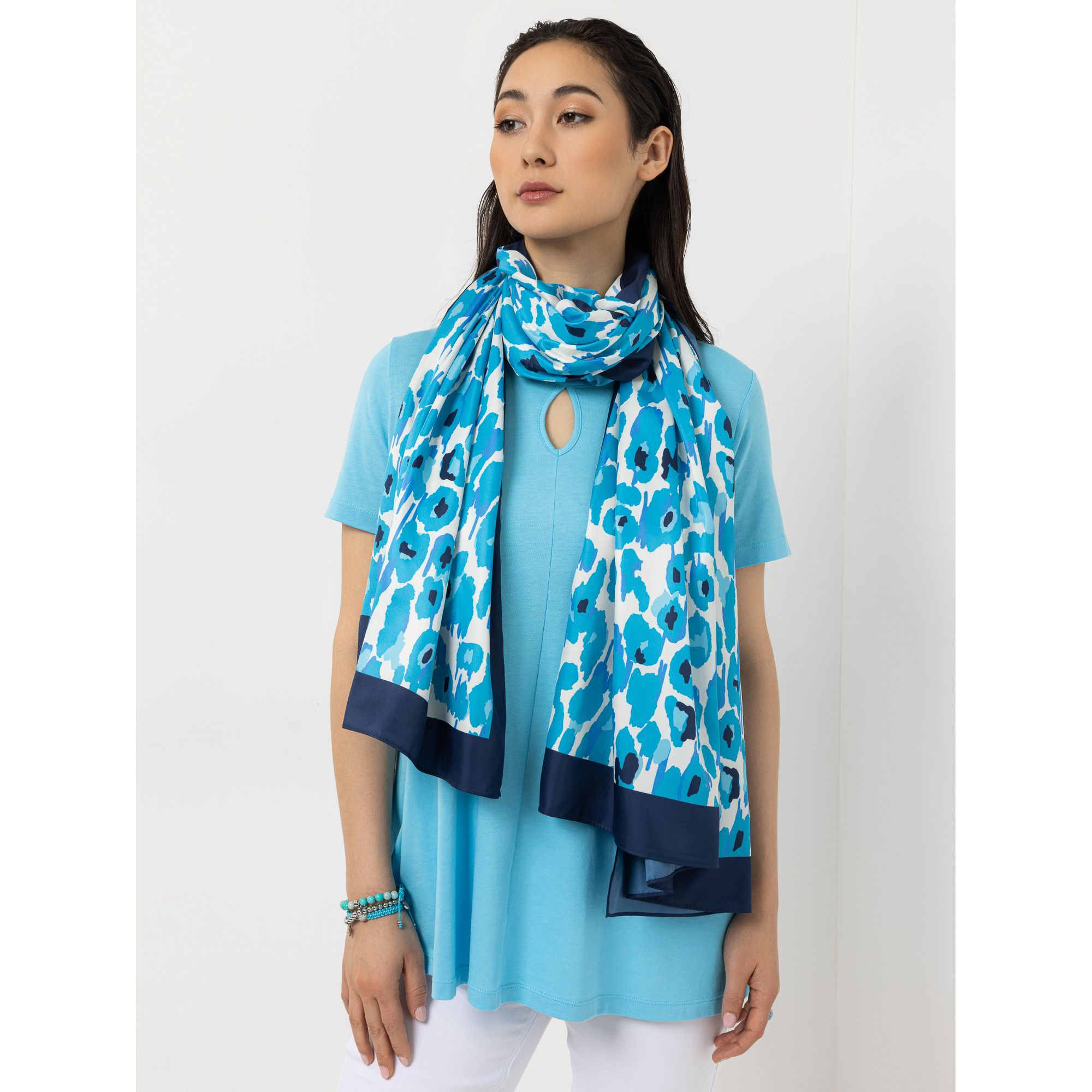 STEFFEN SCHRAUT Schal Caracas Twill-Stoff Allover-Druck ca. 190x90cm